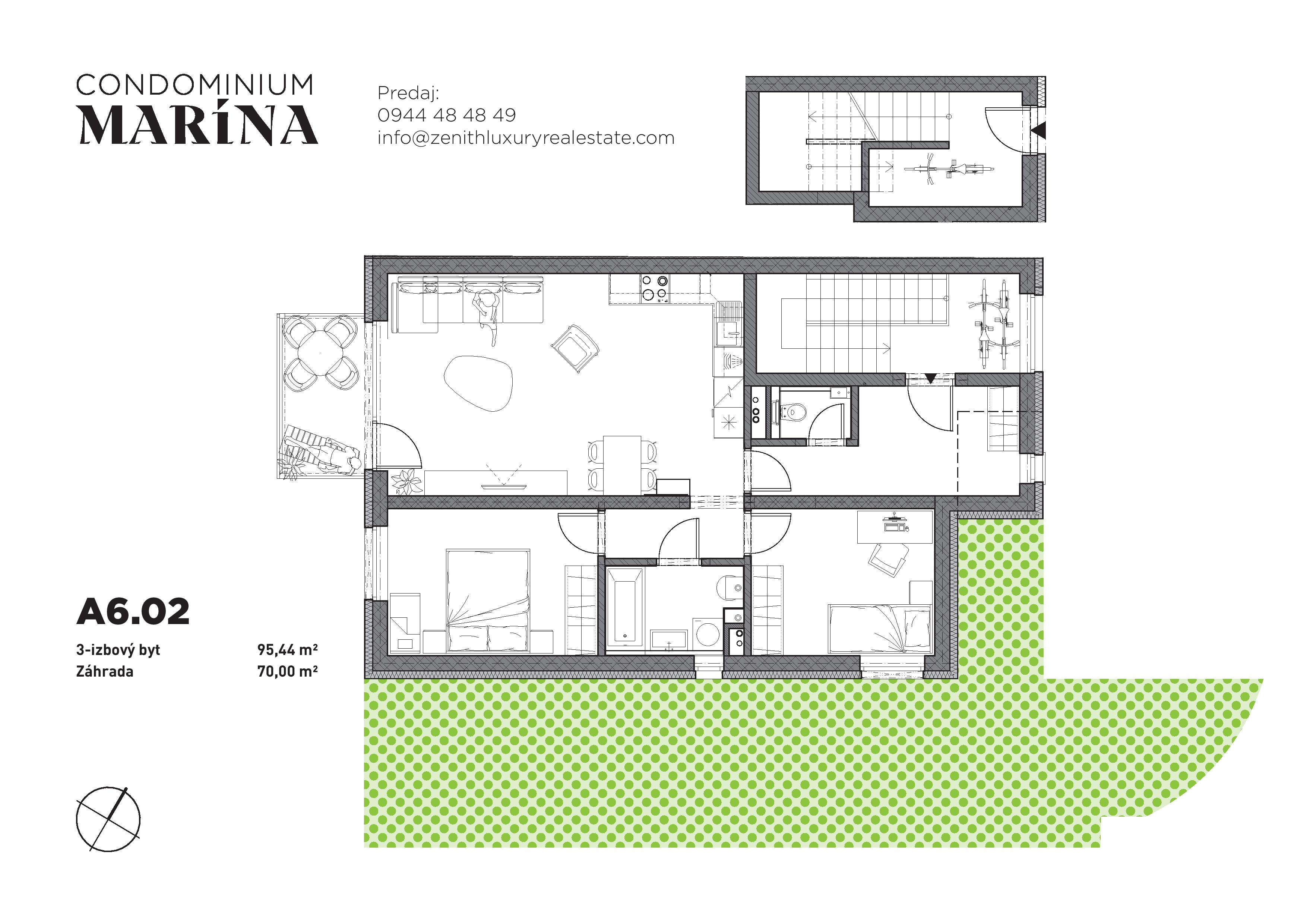 Condominium Marína - A2 - Pôdorys
