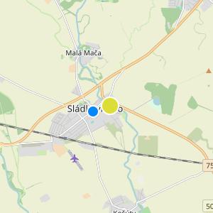 Oriešky Zátišie - map