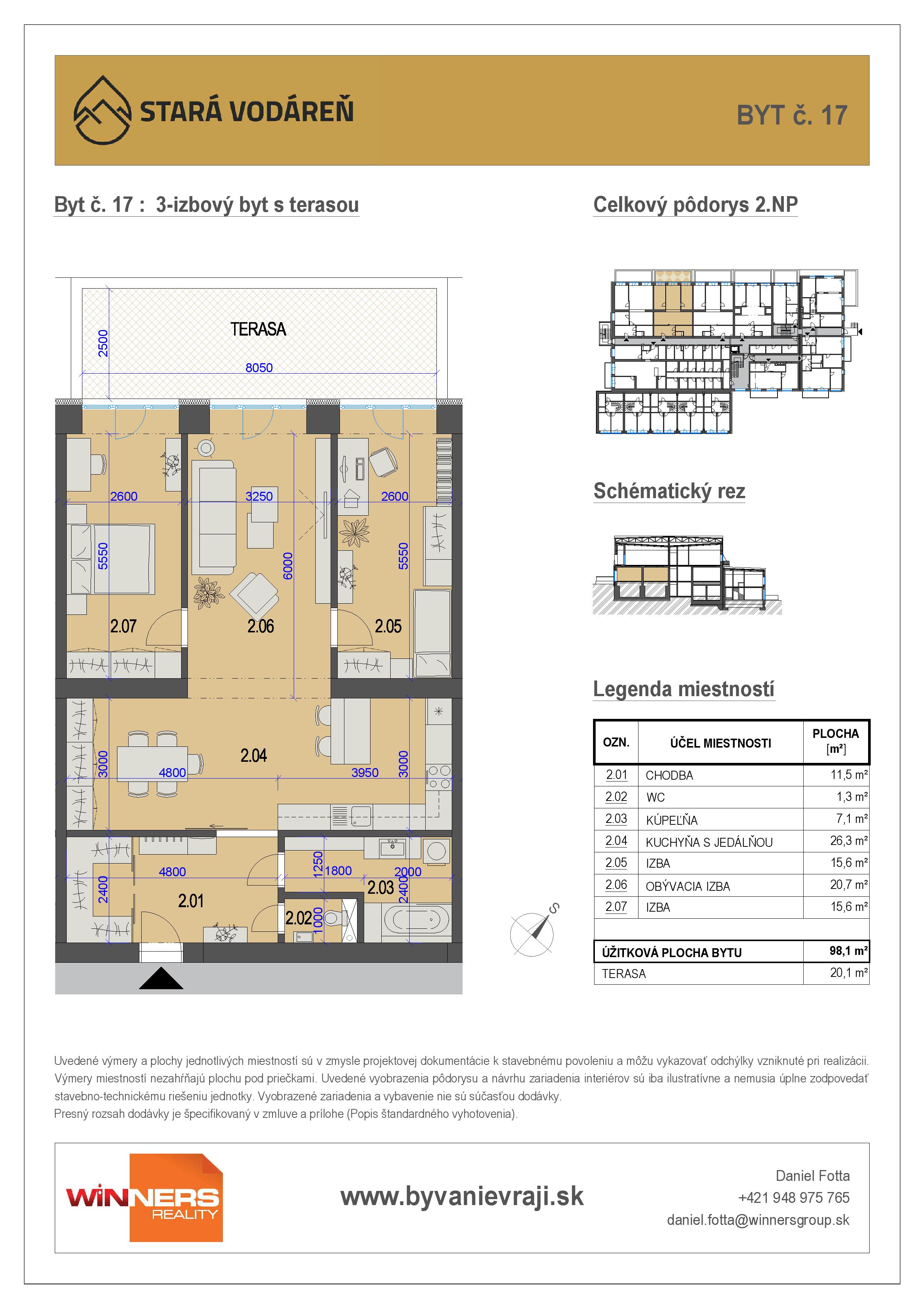 Stará Vodáreň - 17 - Pôdorys