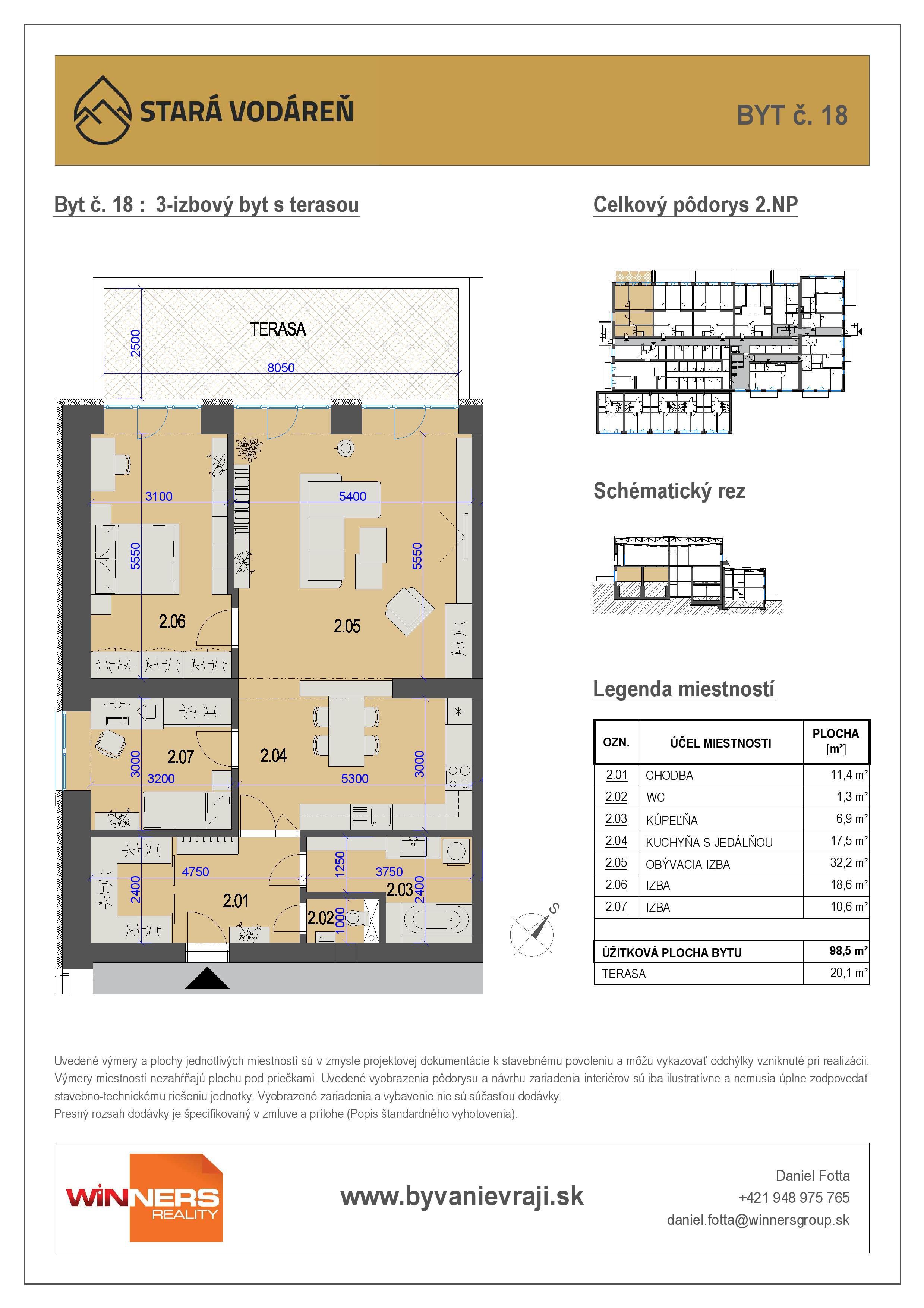 Stará Vodáreň - 18 - Pôdorys
