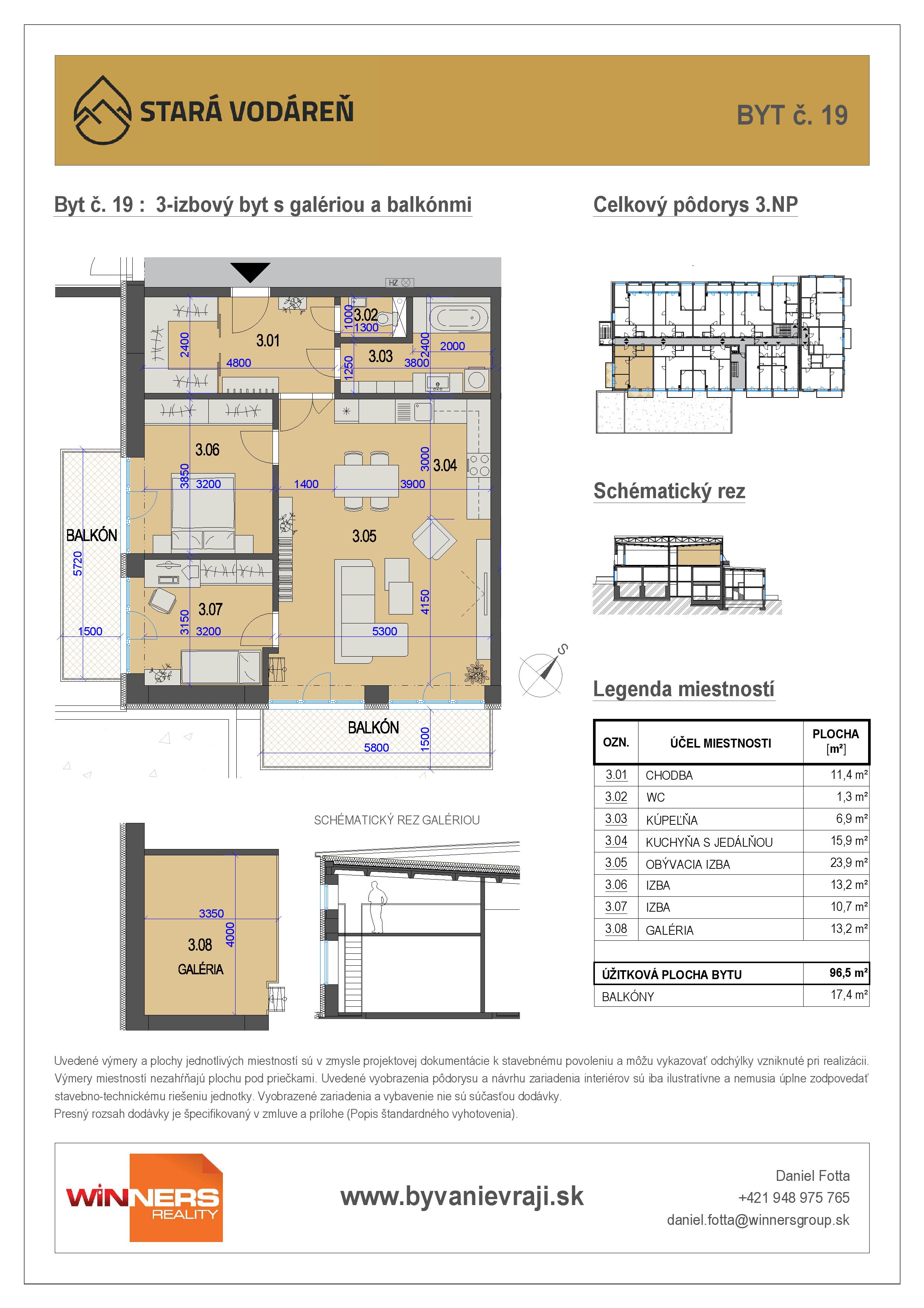Stará Vodáreň - 19 - Pôdorys