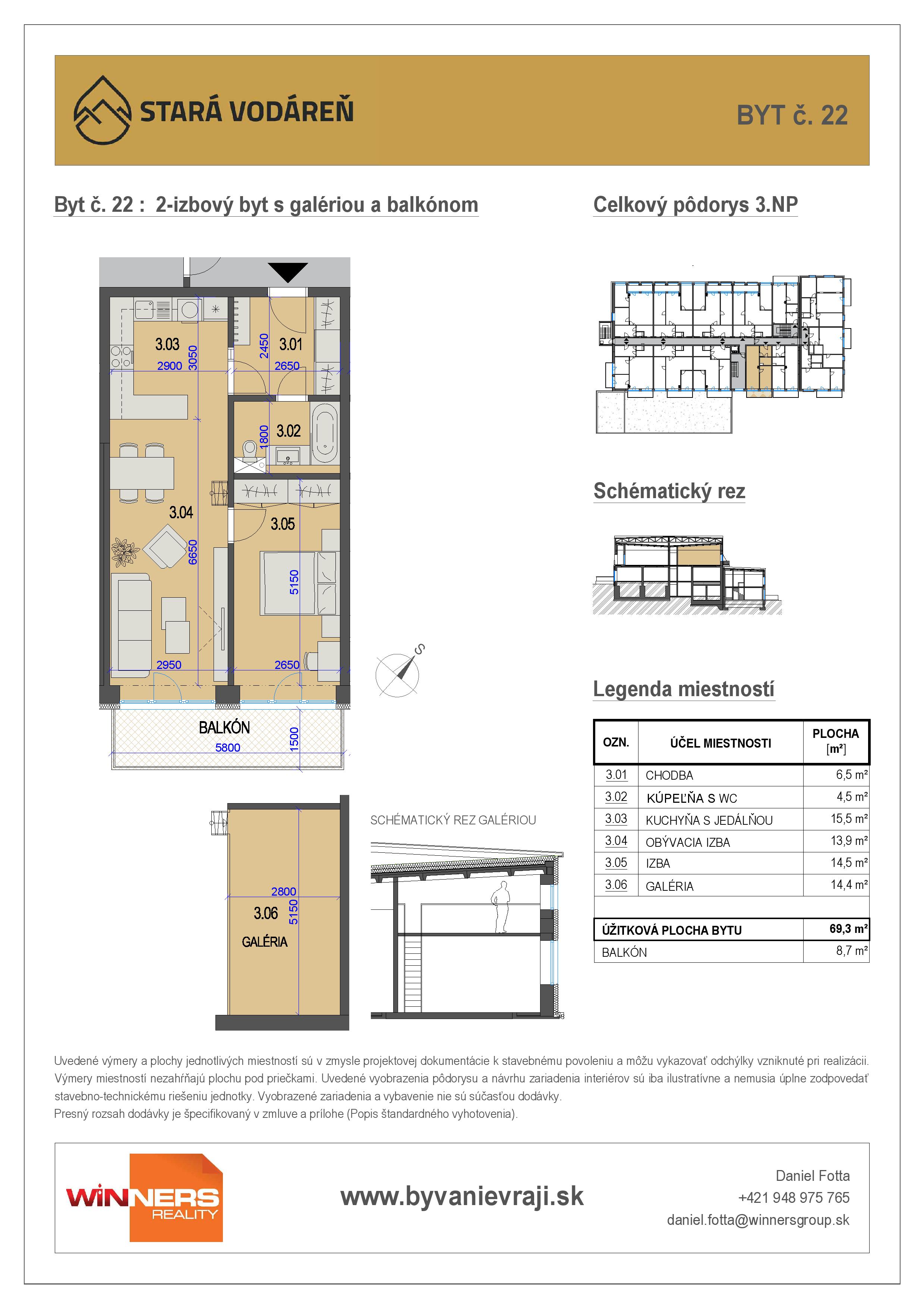 Stará Vodáreň - 22 - Pôdorys