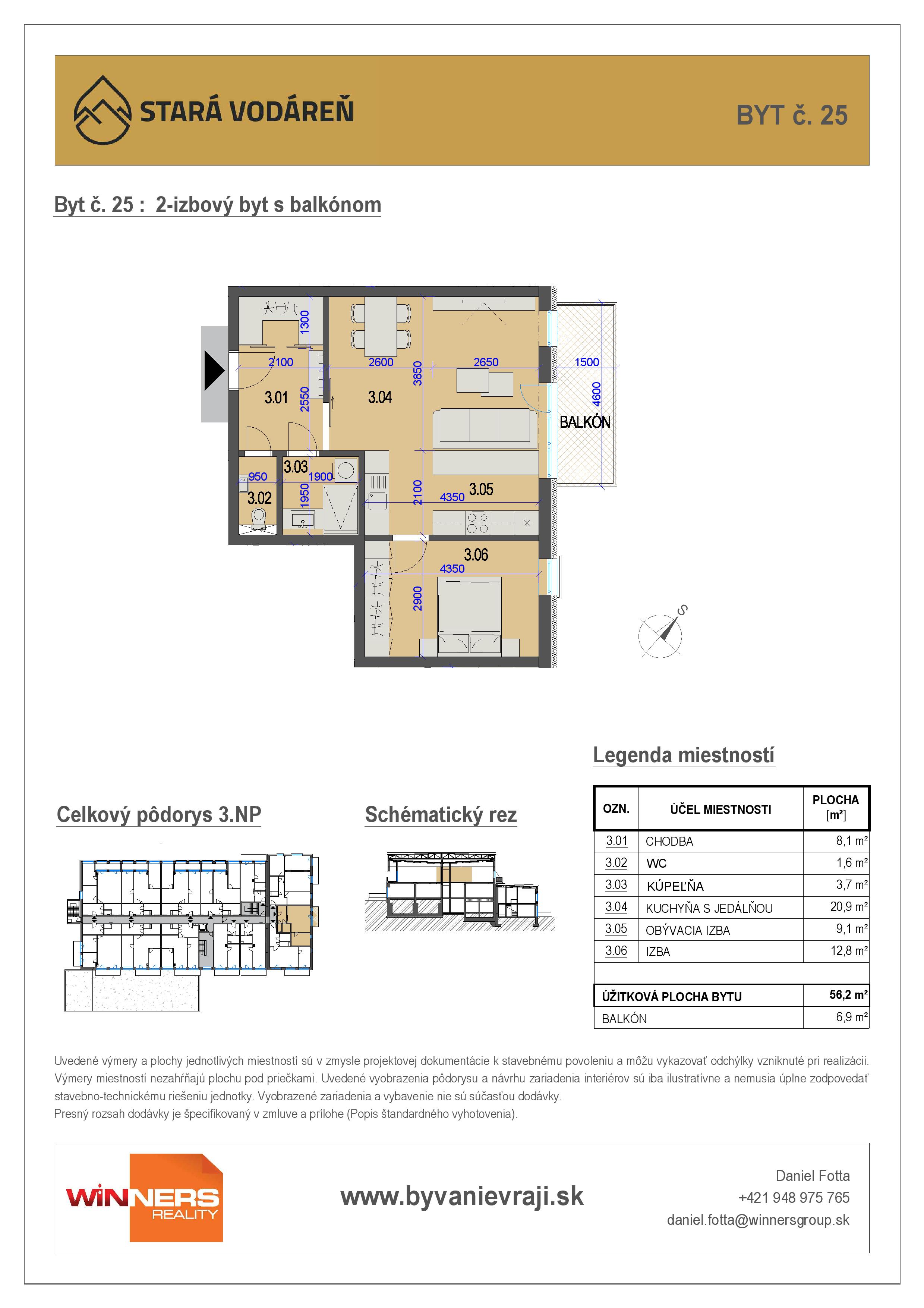 Stará Vodáreň - 25 - Pôdorys