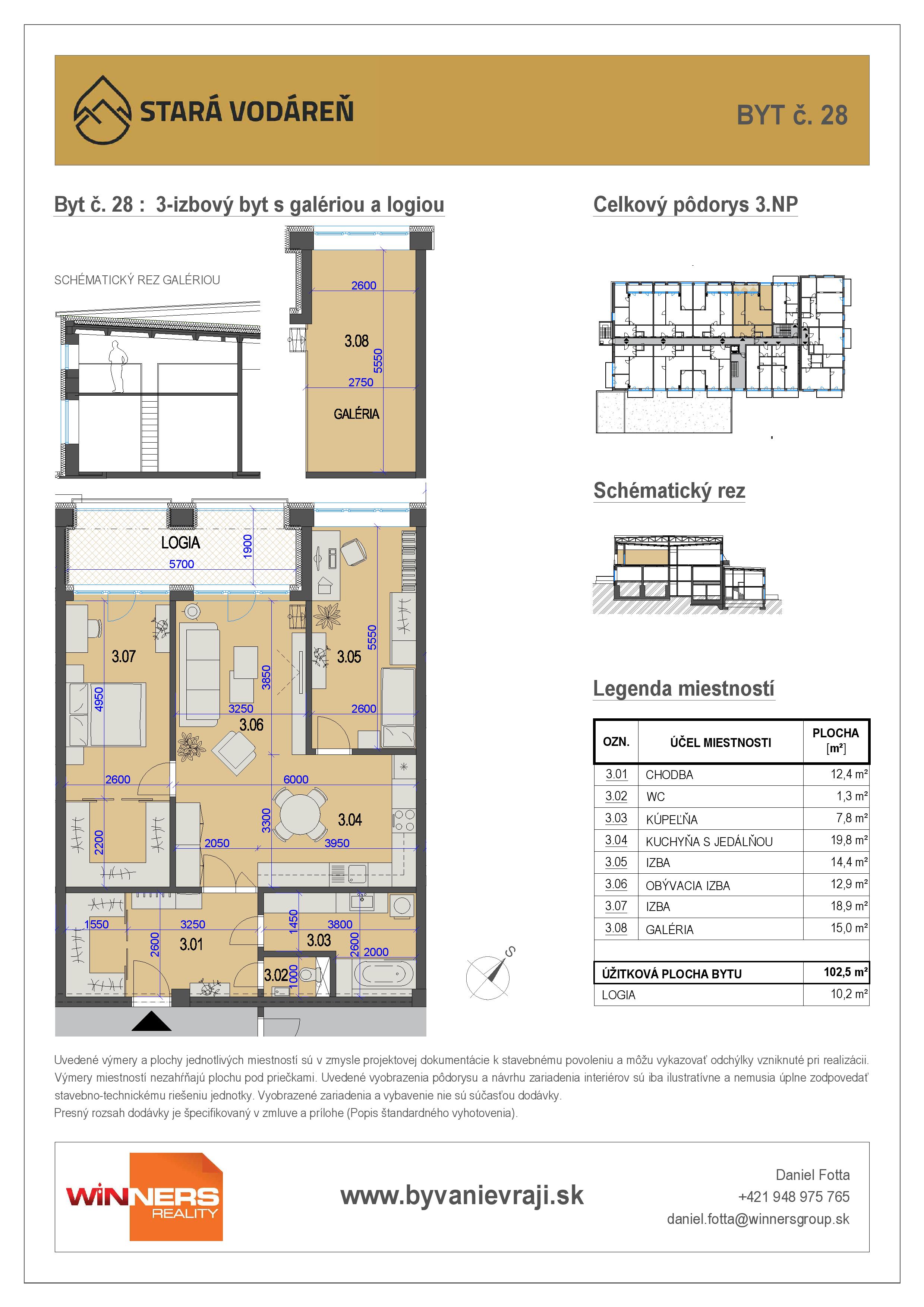 Stará Vodáreň - 28 - Pôdorys