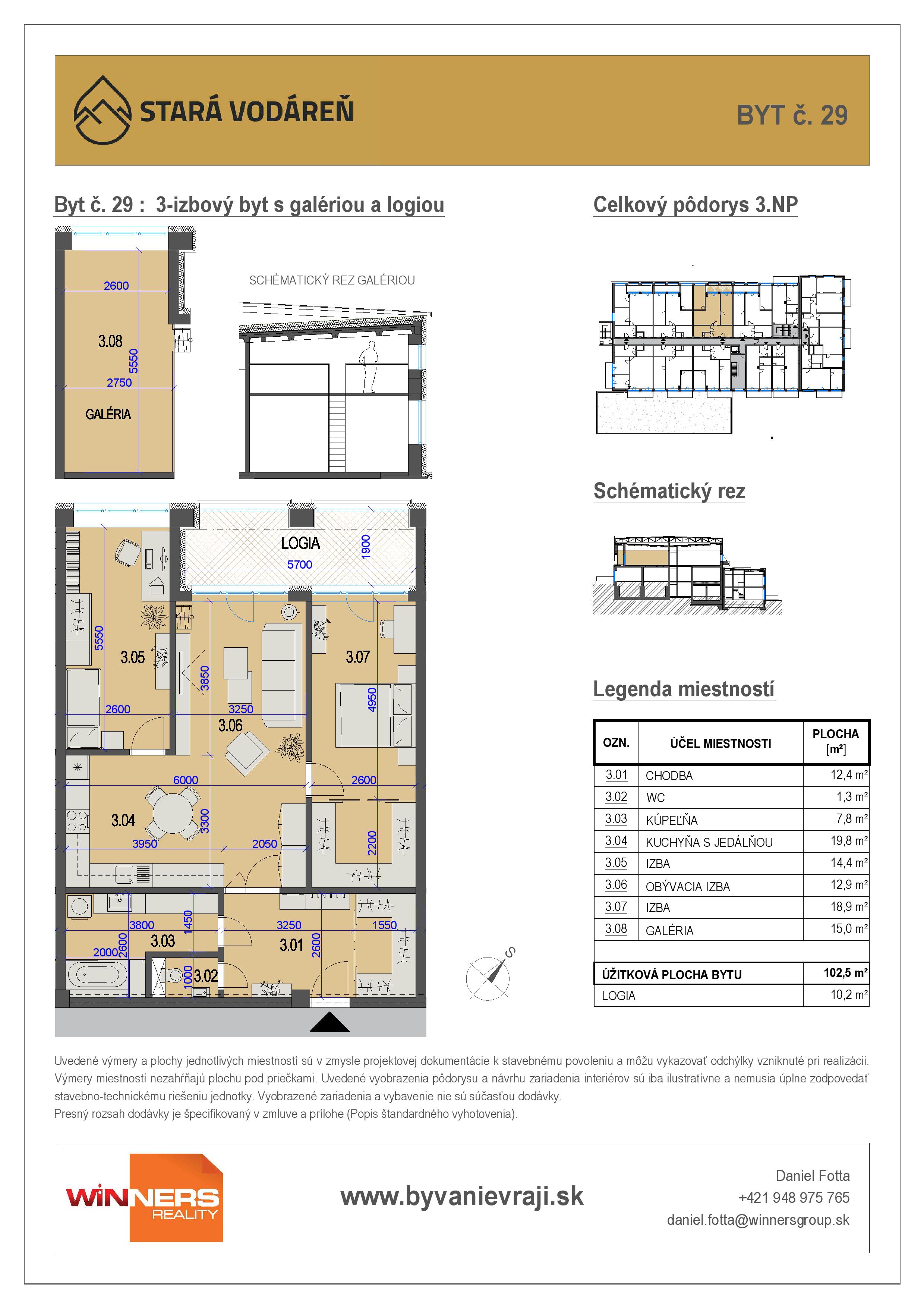 Stará Vodáreň - 29 - Pôdorys