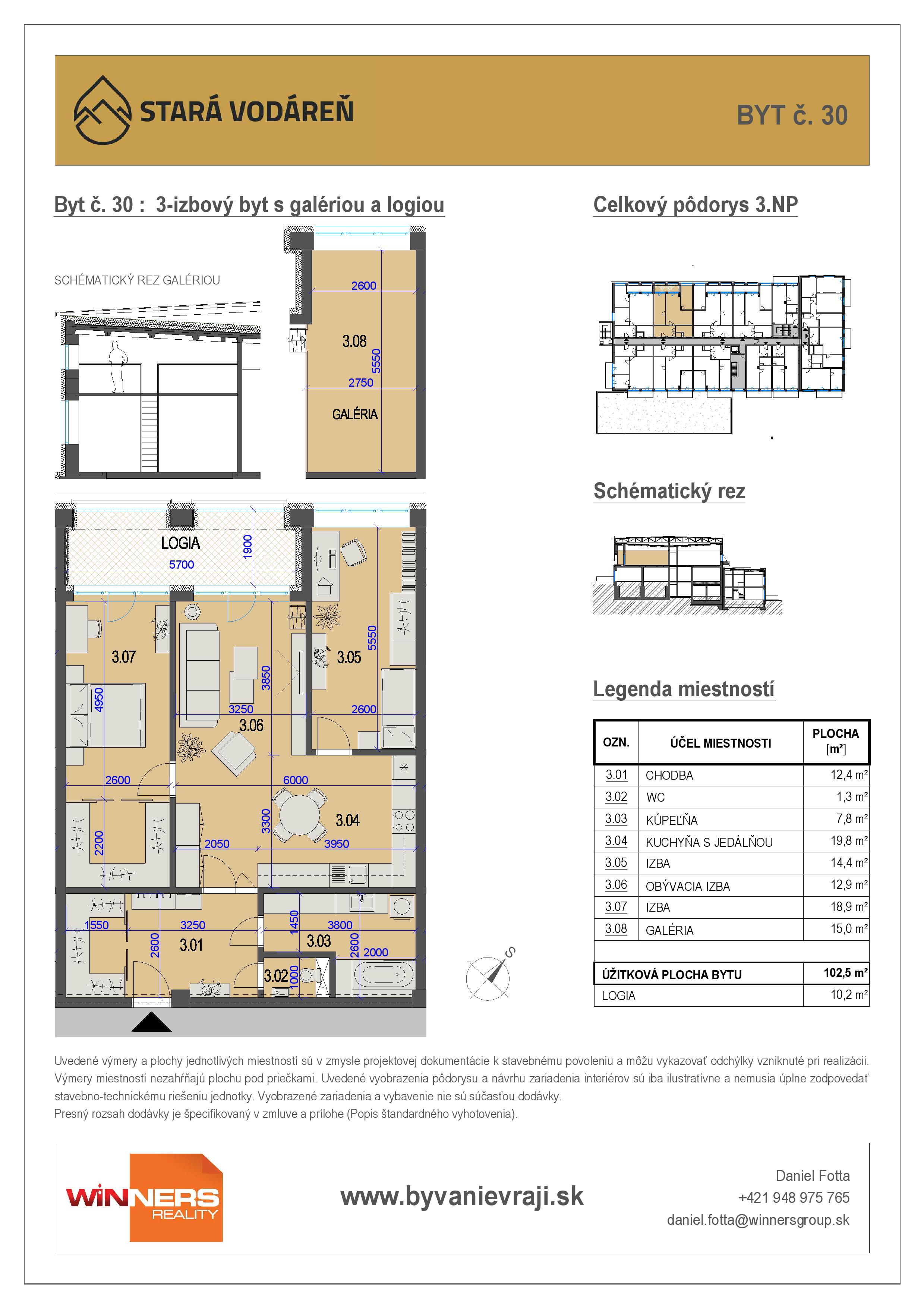 Stará Vodáreň - 30 - Pôdorys