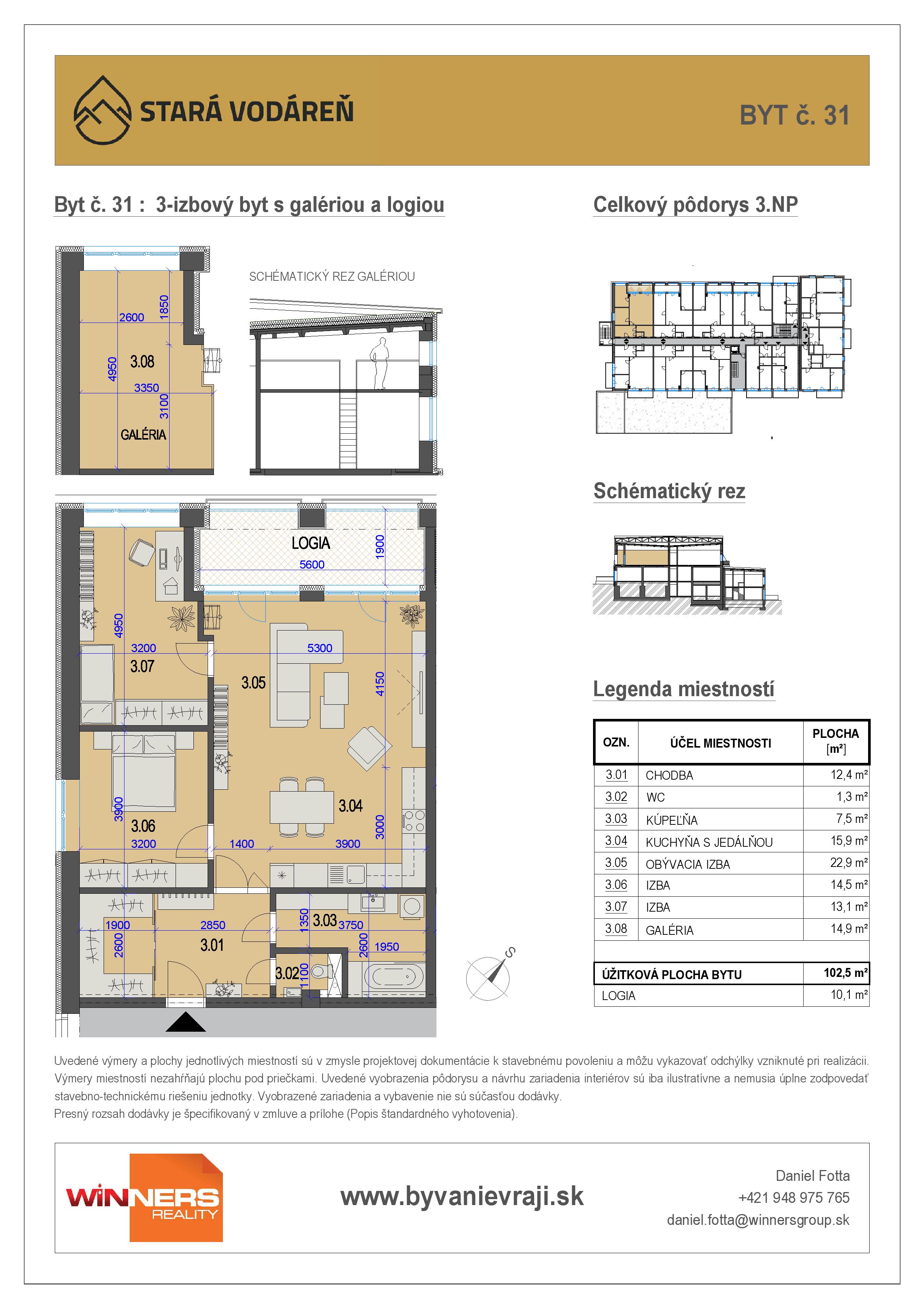 Stará Vodáreň - 31 - Pôdorys