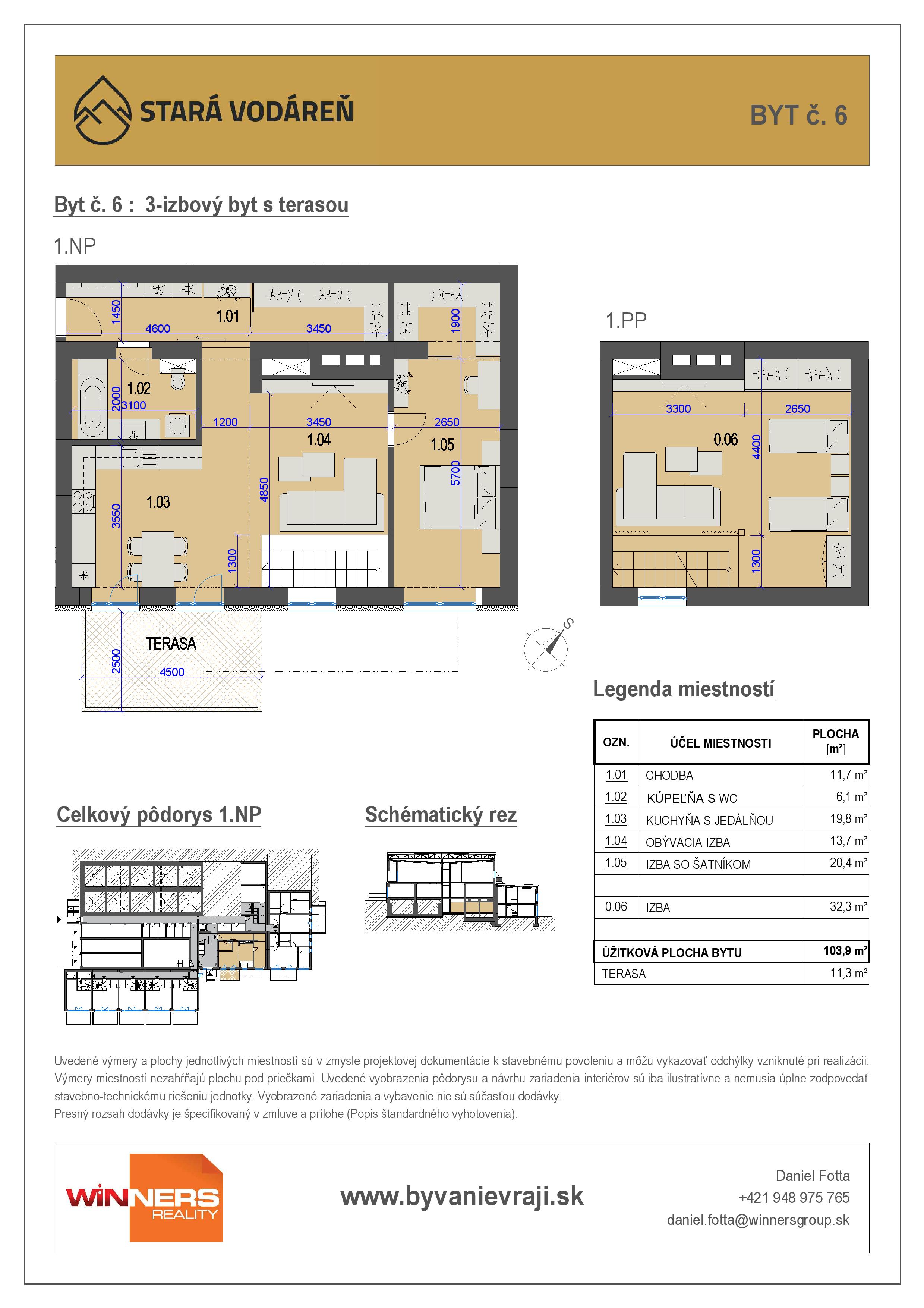 Stará Vodáreň - 6 - Pôdorys