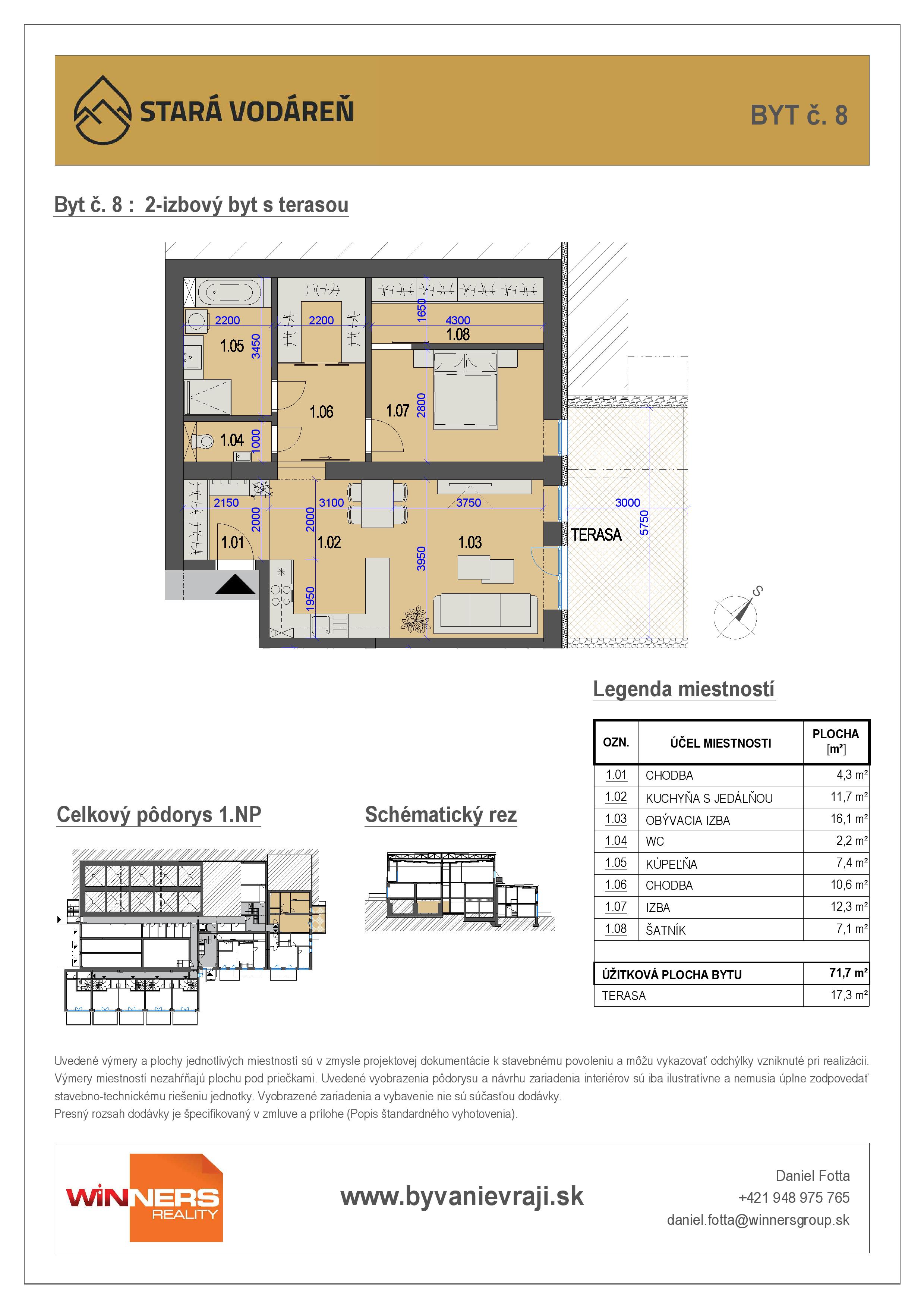 Stará Vodáreň - 8 - Pôdorys