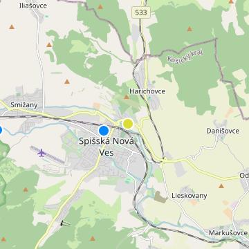 Zelené údolie - map