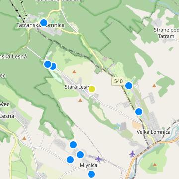 Chalety Grandview - map