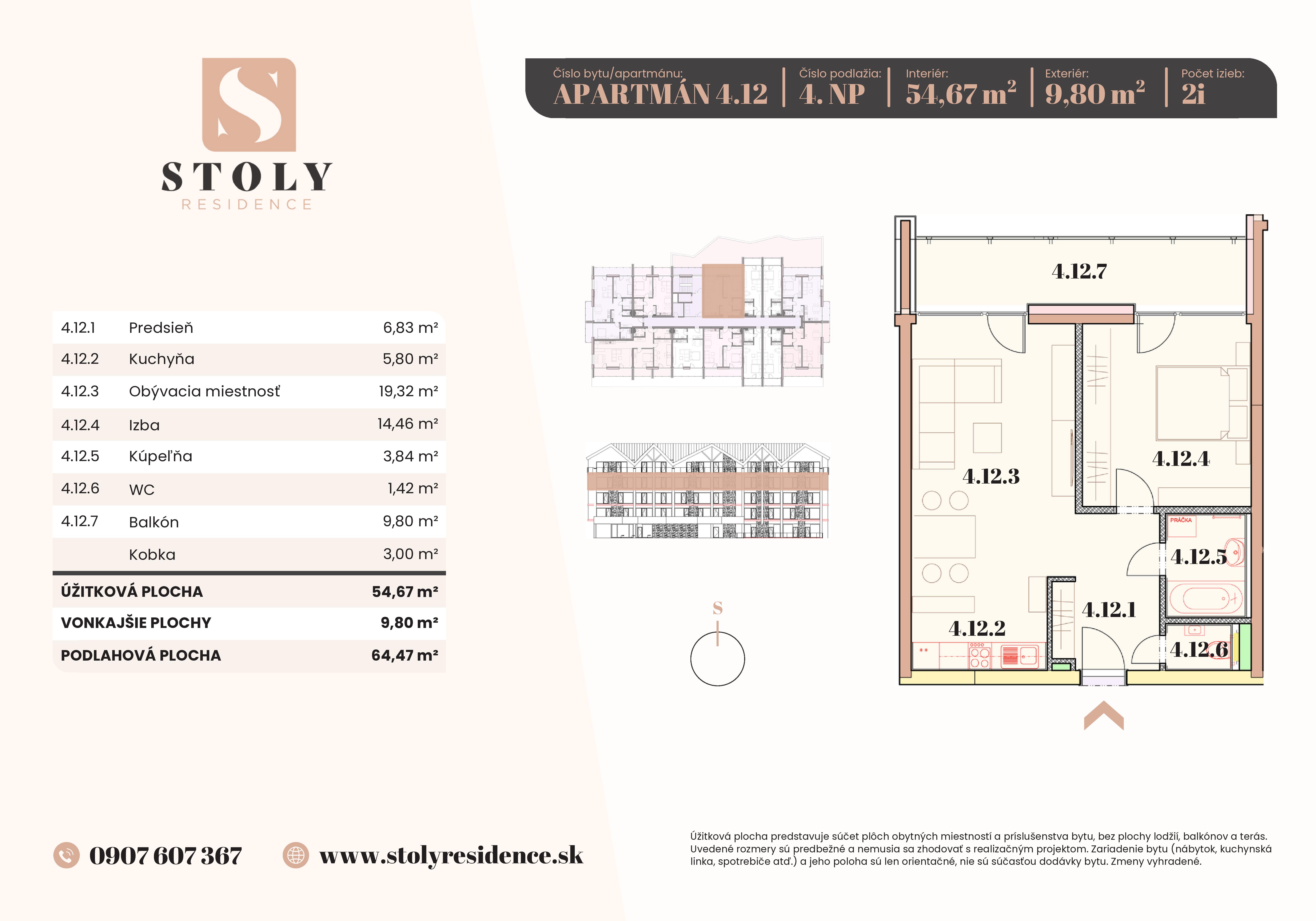 Stoly Residence - 4.12 - Pôdorys