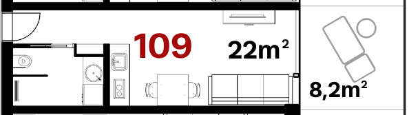 Tee Residence - 109 - Pôdorys