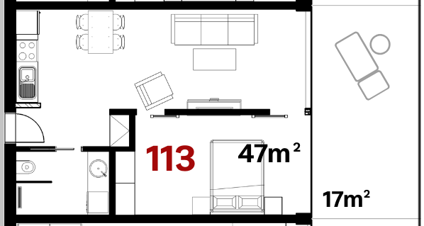 Tee Residence - 113 - Pôdorys