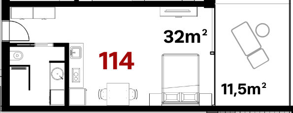 Tee Residence - 114 - Pôdorys