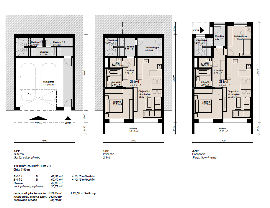 Vily nad Slatinou - 21 - Pôdorys