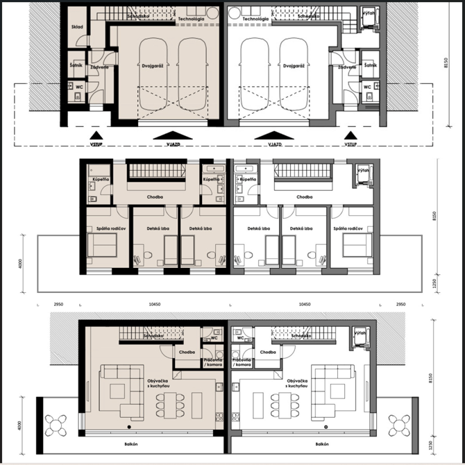 Vily nad Slatinou - 14 - Pôdorys