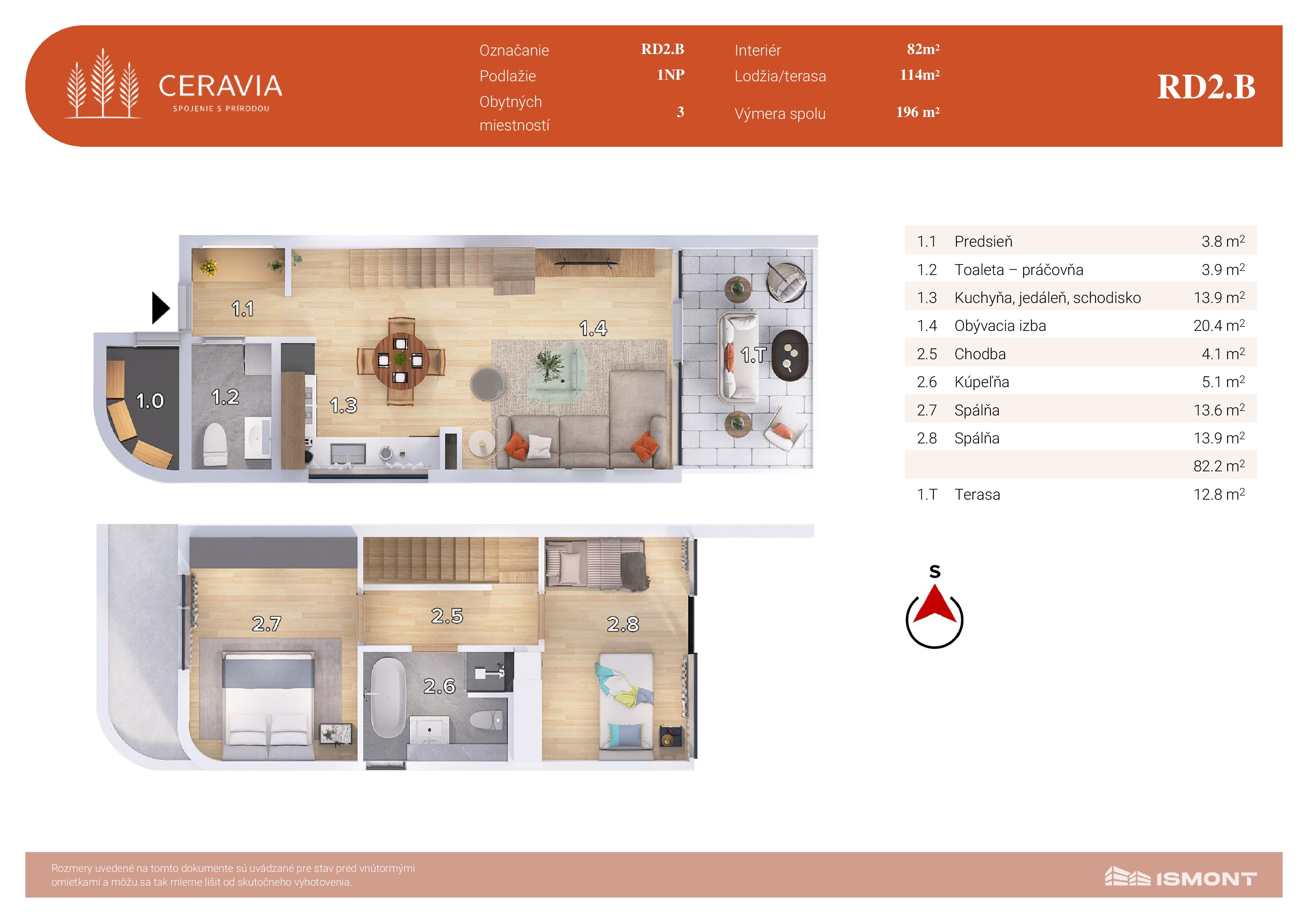 Ceravia - RD2.B - Pôdorys