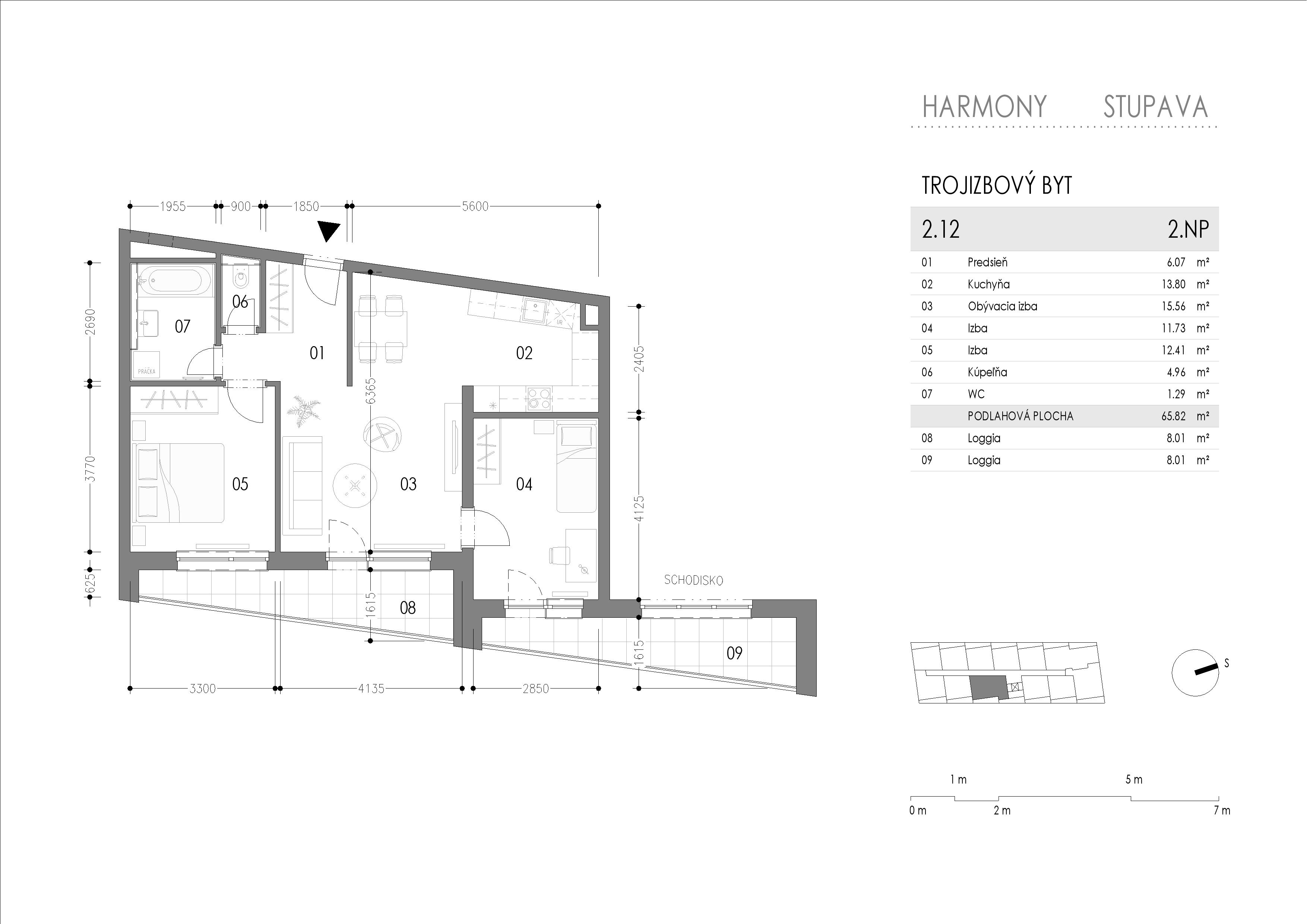 Harmony - 2.12 - Pôdorys