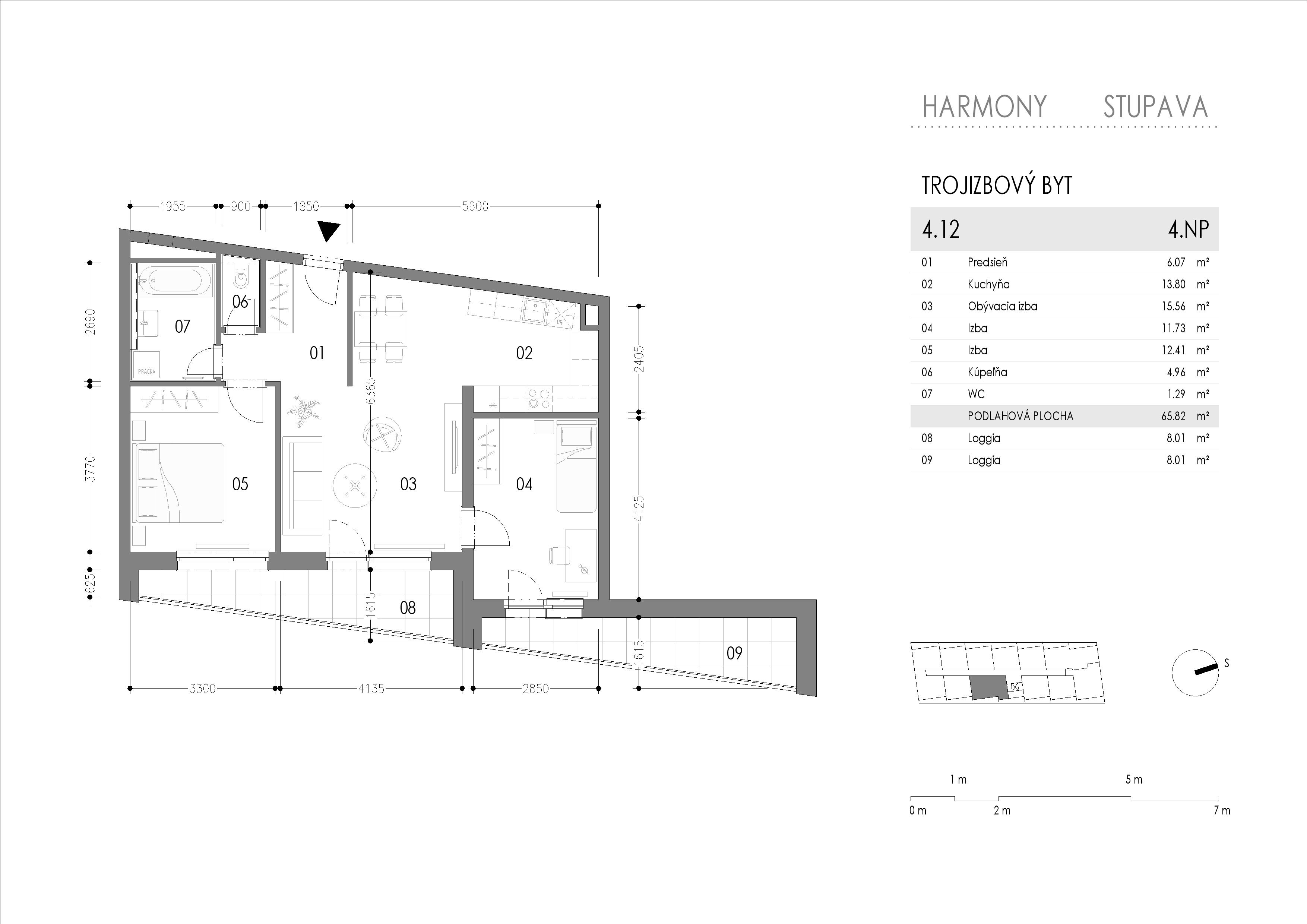 Harmony - 4.12 - Pôdorys