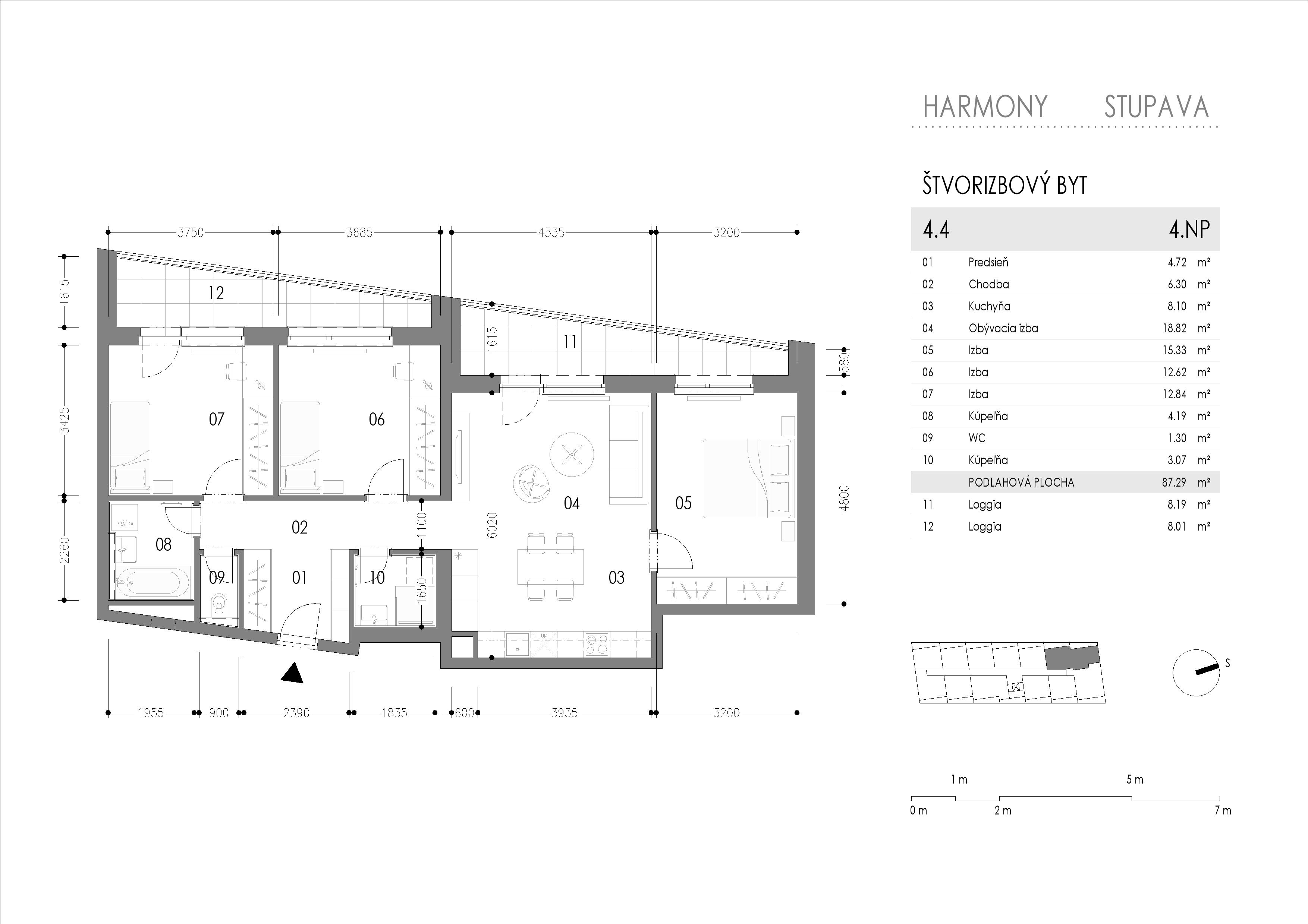 Harmony - 4.4 - Pôdorys