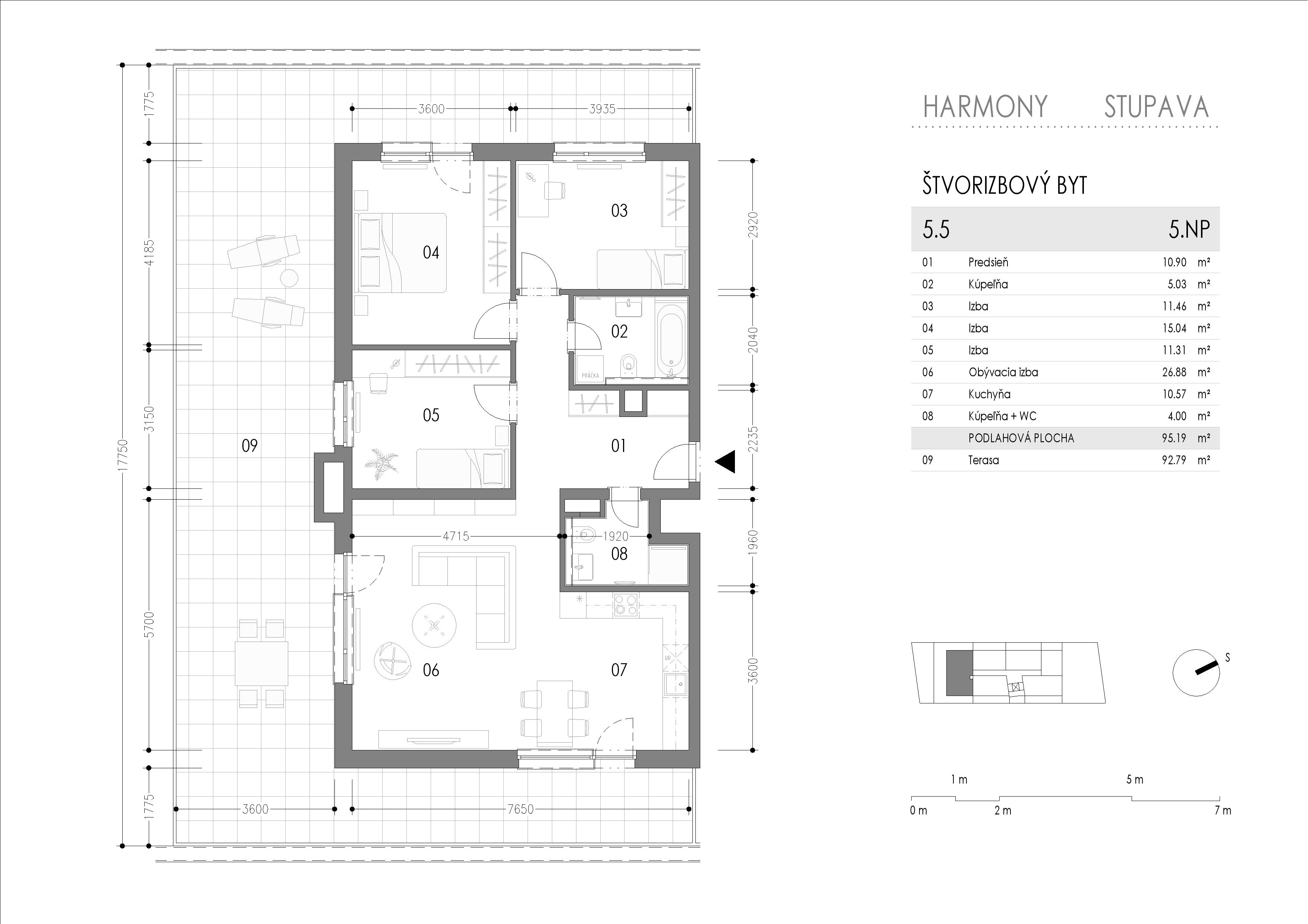 Harmony - 5.5 - Pôdorys