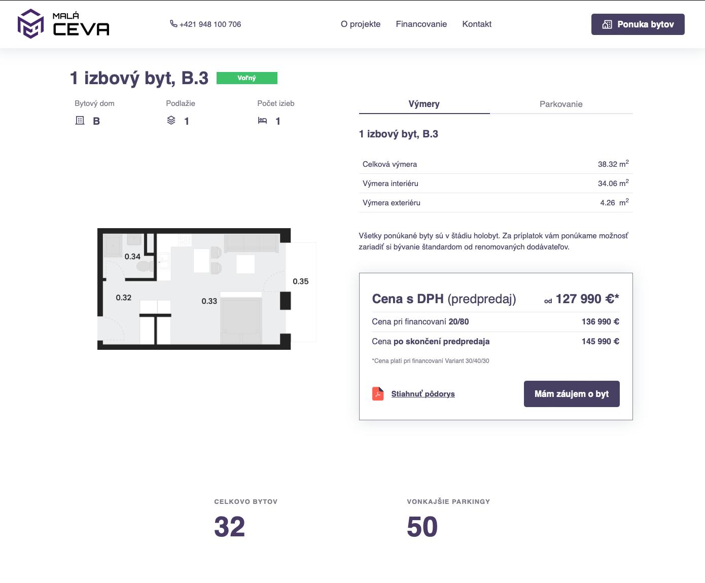 Malá Ceva - B.3 - Pôdorys