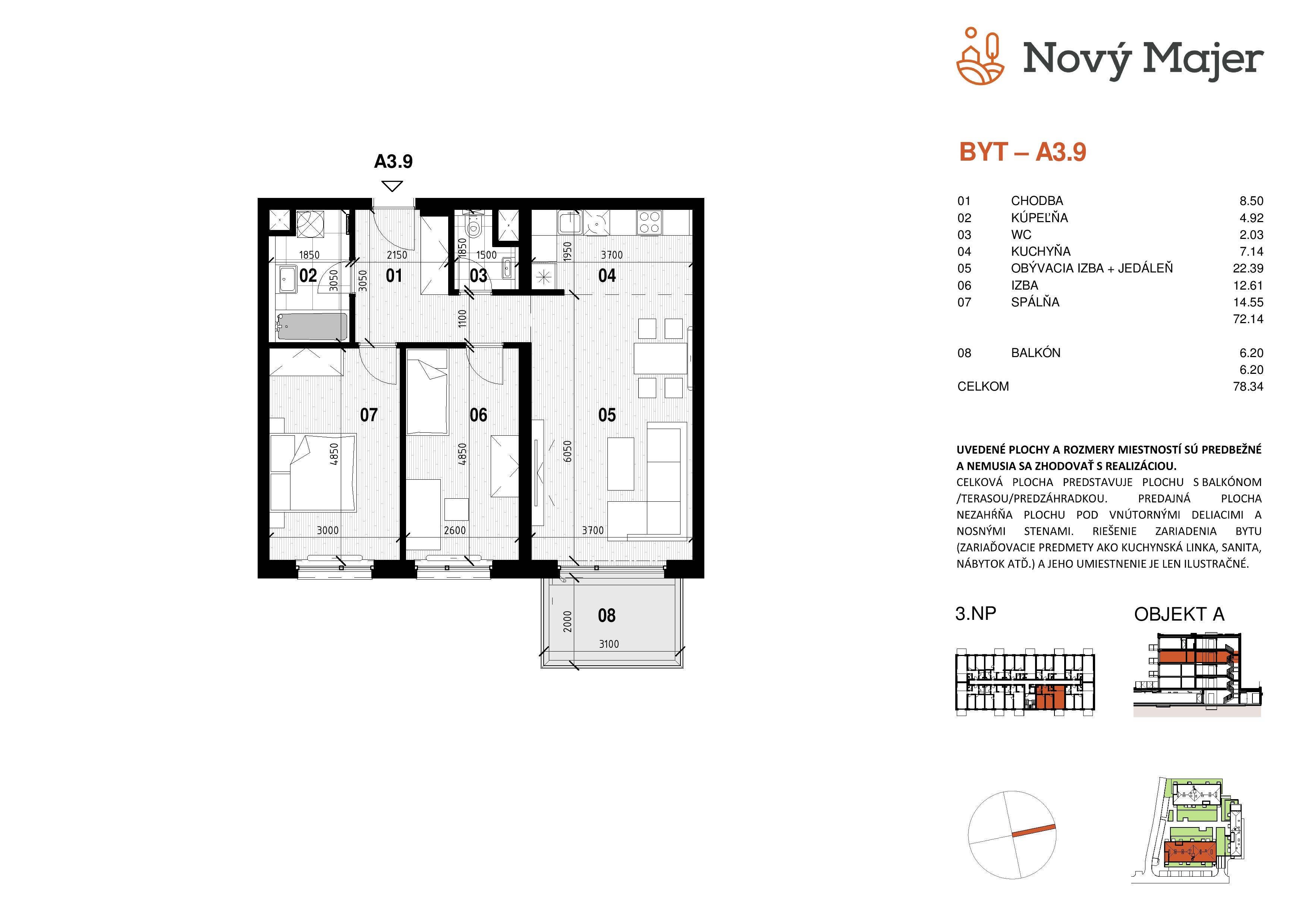 Nový Majer - A3.9 - Pôdorys