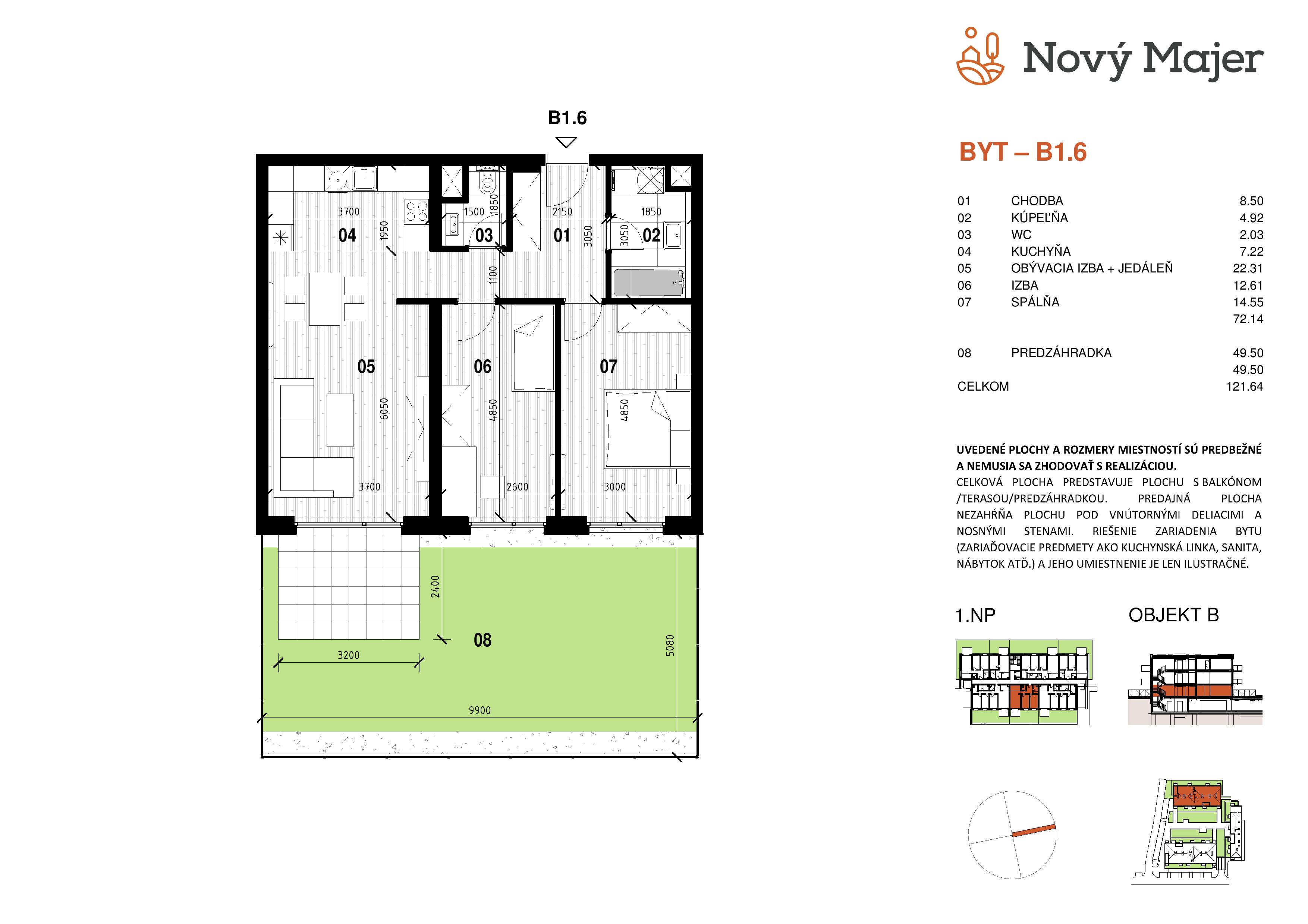 Nový Majer - B1.6 - Pôdorys