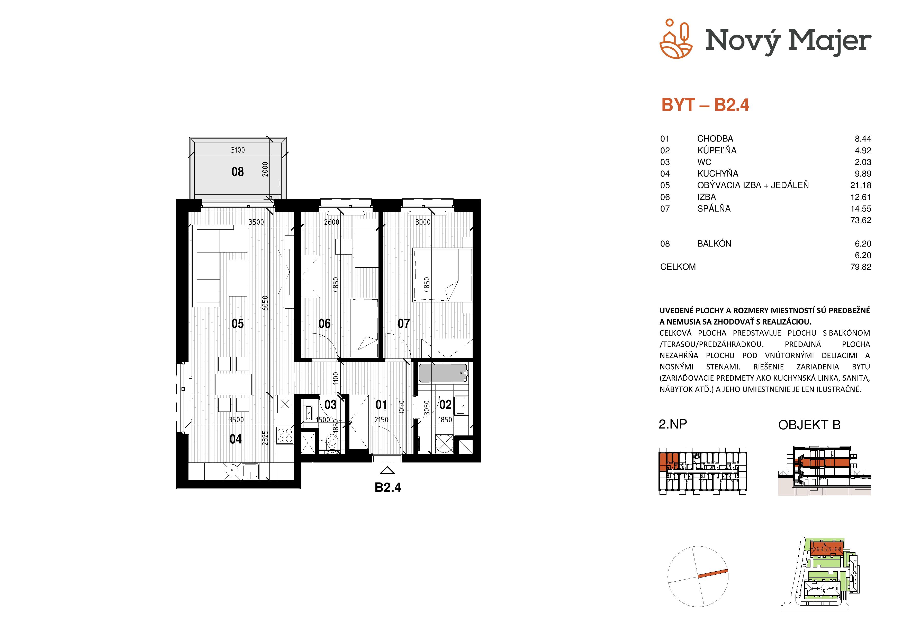 Nový Majer - B2.4 - Pôdorys