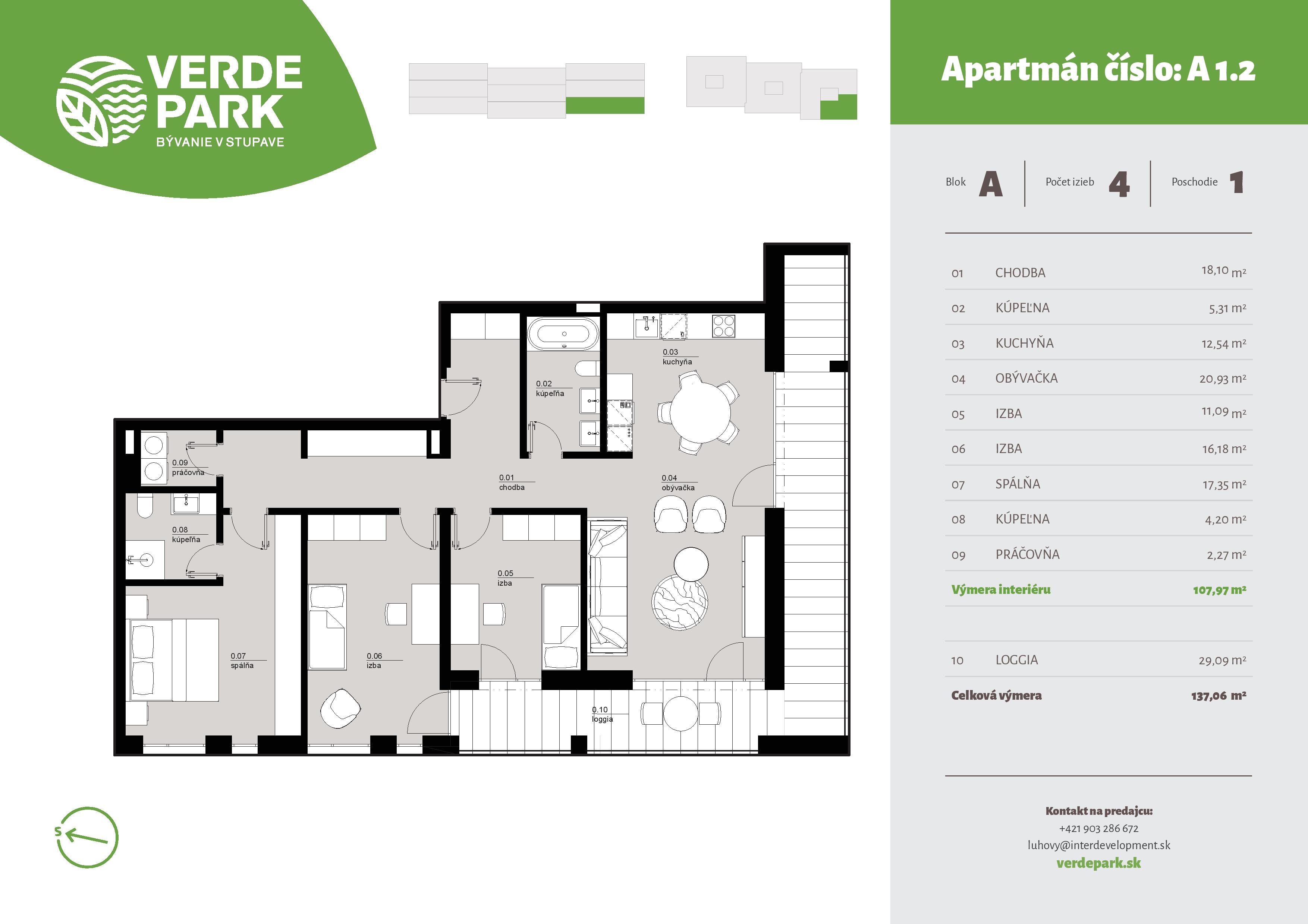 Verde Park - A1.2 - Pôdorys