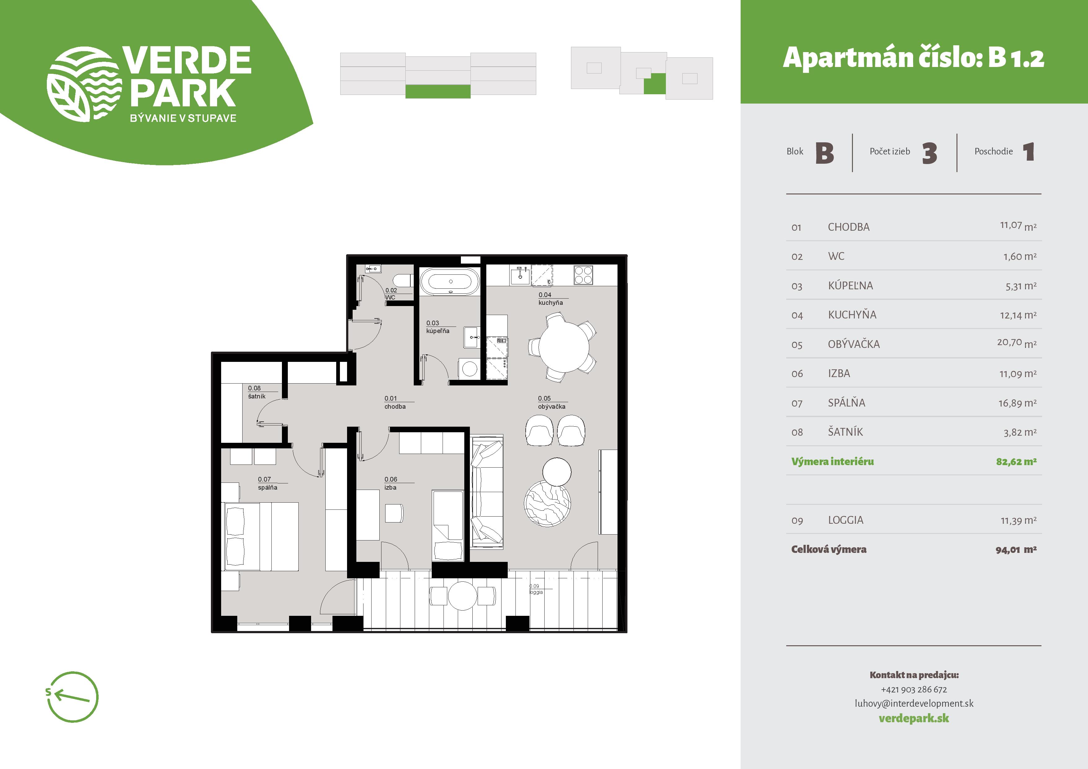 Verde Park - B1.2 - Pôdorys