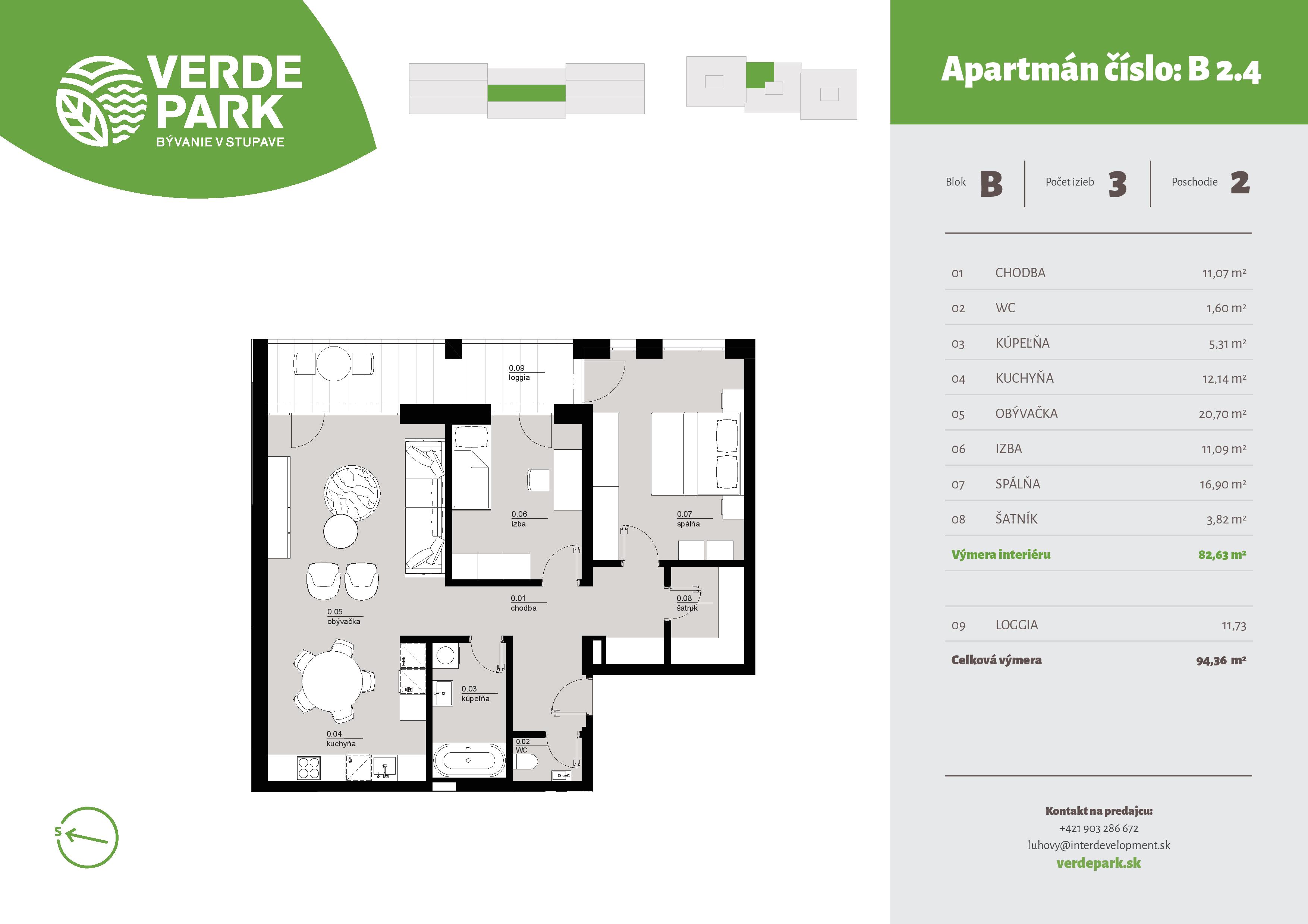 Verde Park - B2.4 - Pôdorys