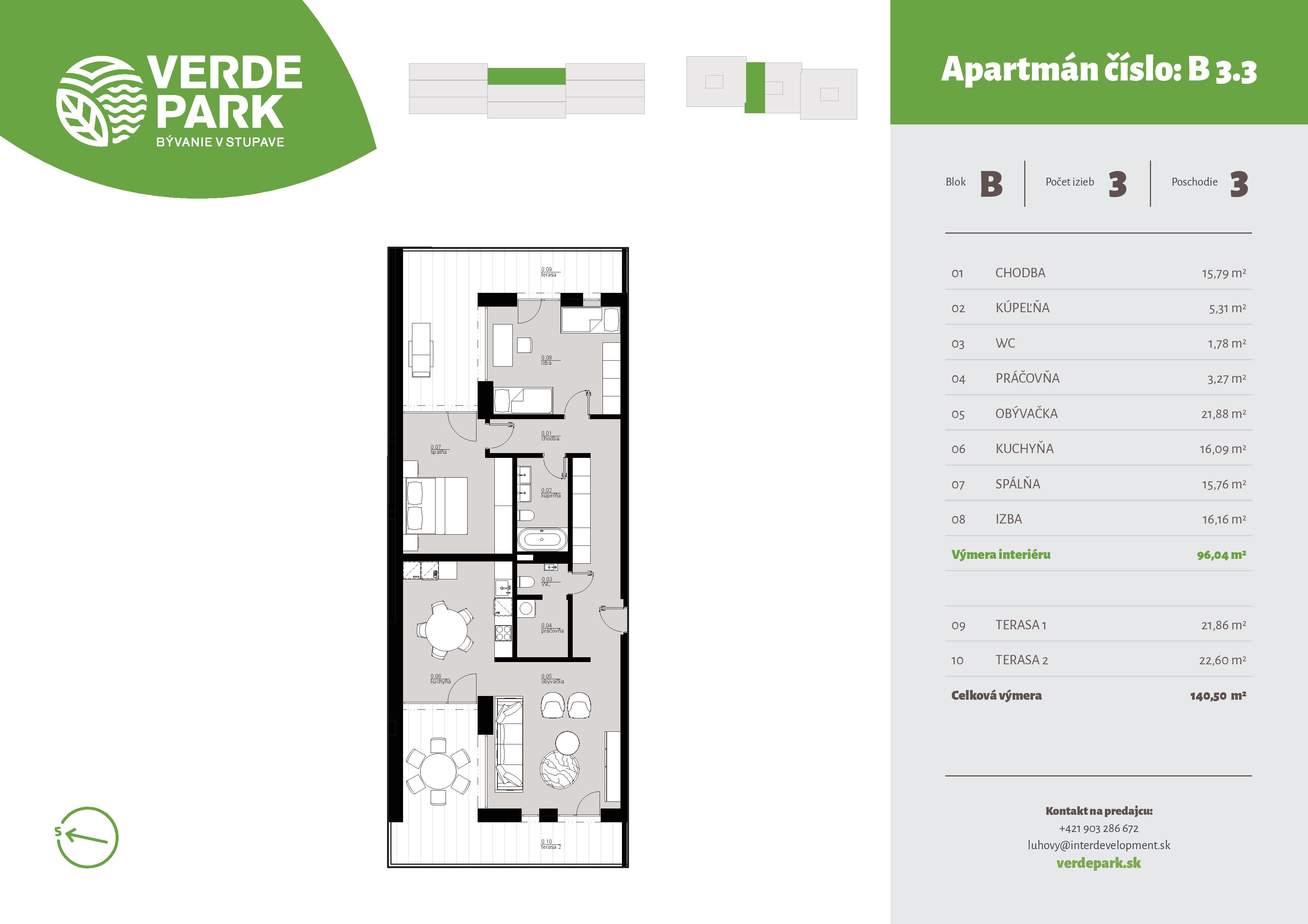 Verde Park - B3.3 - Pôdorys