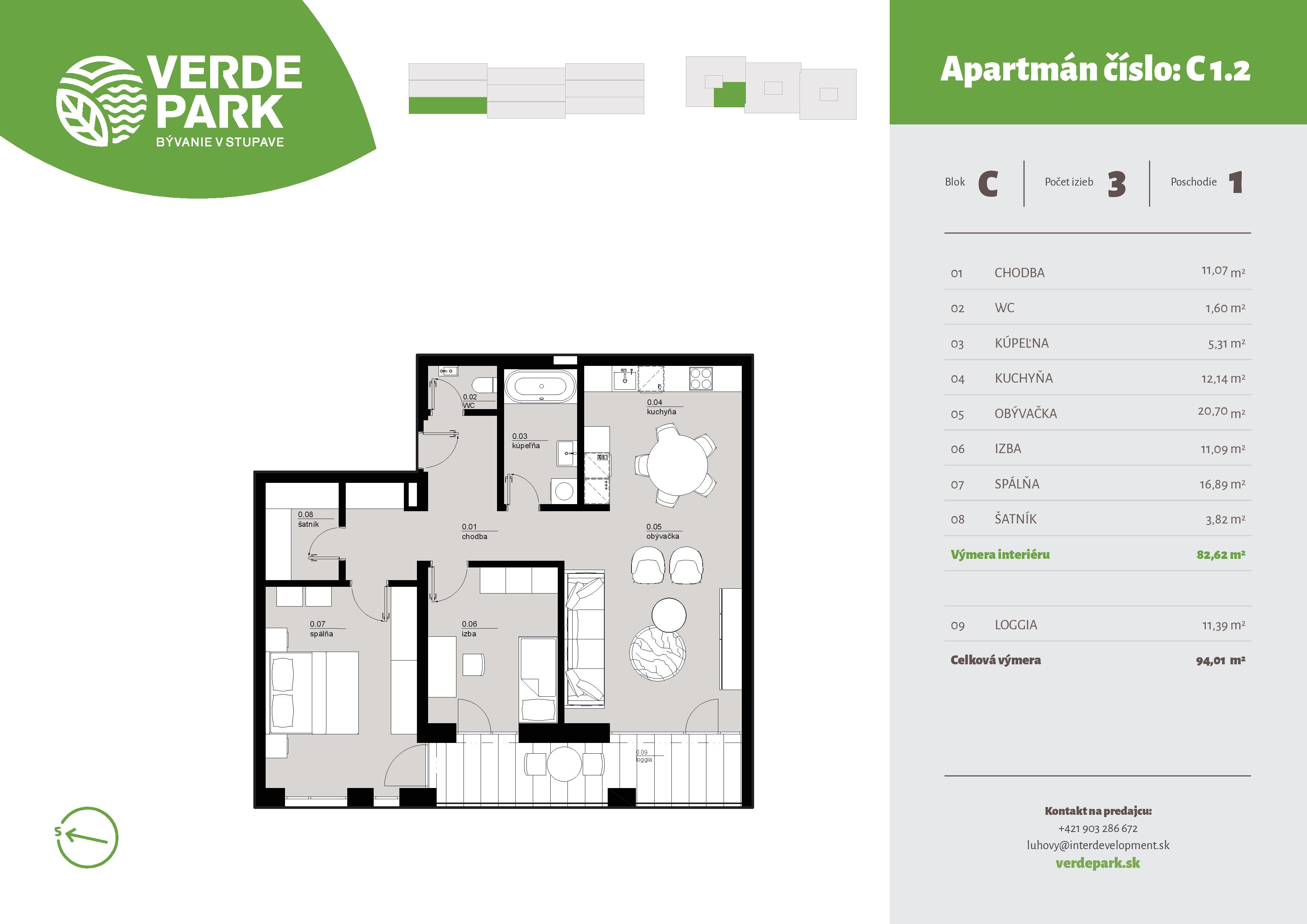 Verde Park - C1.2 - Pôdorys