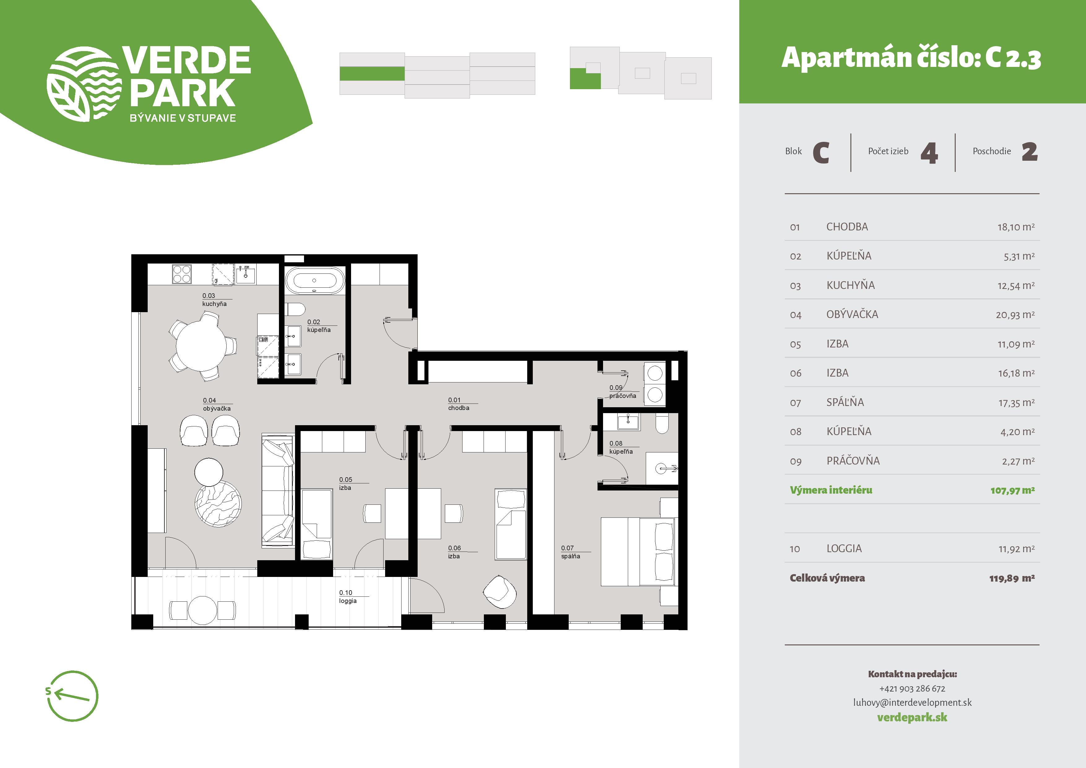 Verde Park - C2.3 - Pôdorys
