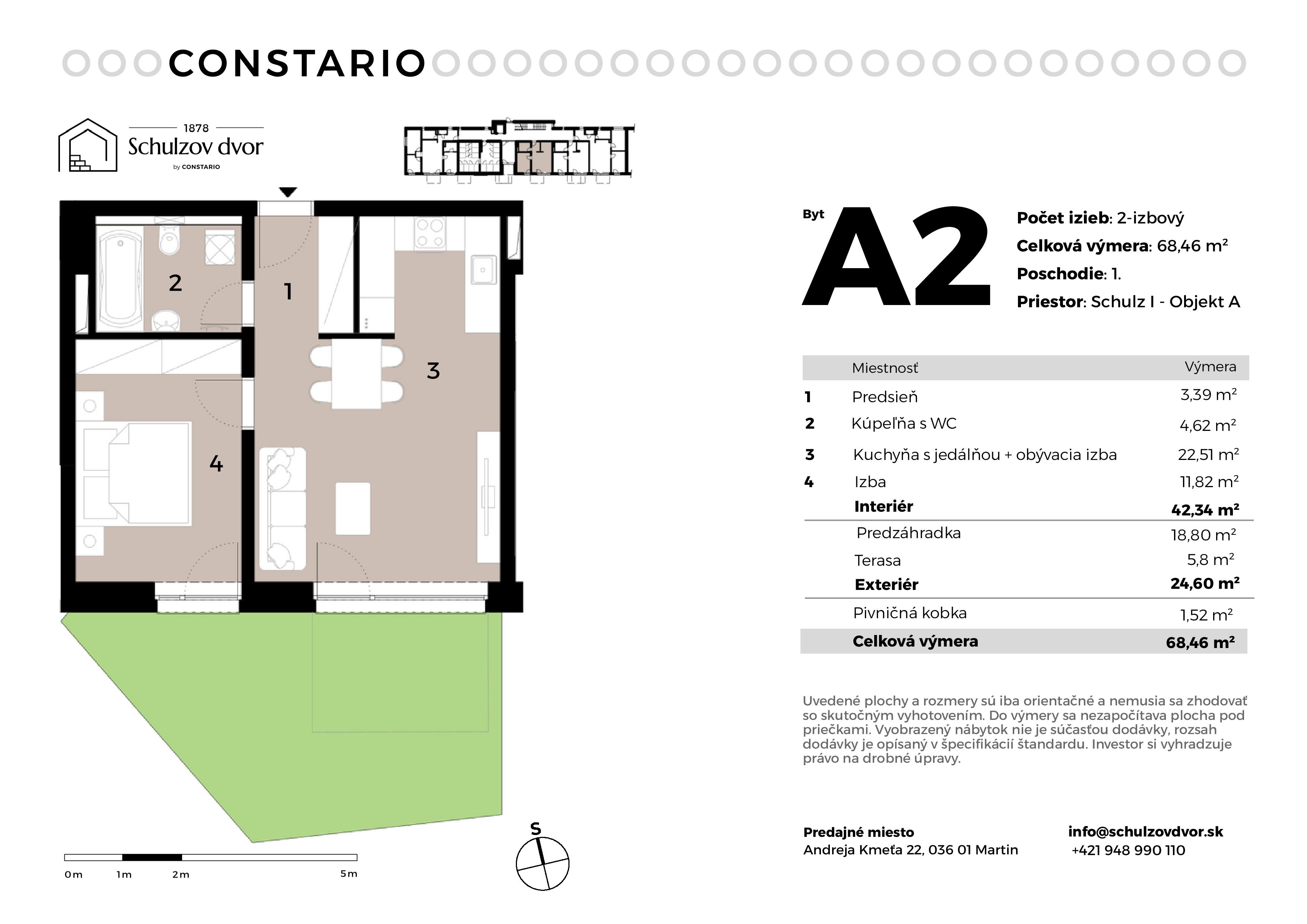 Schulzov Dvor - A2 - Pôdorys