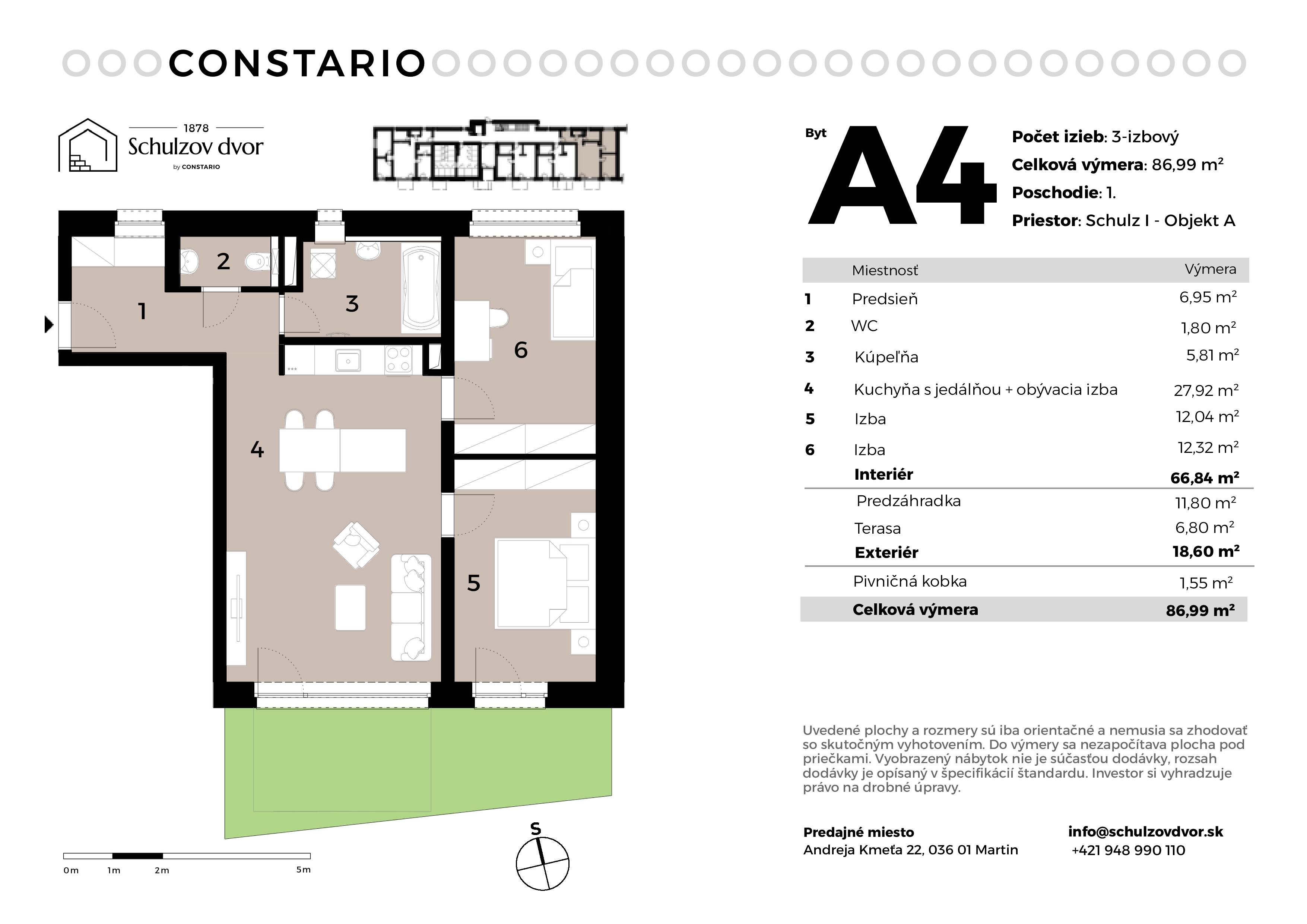 Schulzov Dvor - A4 - Pôdorys