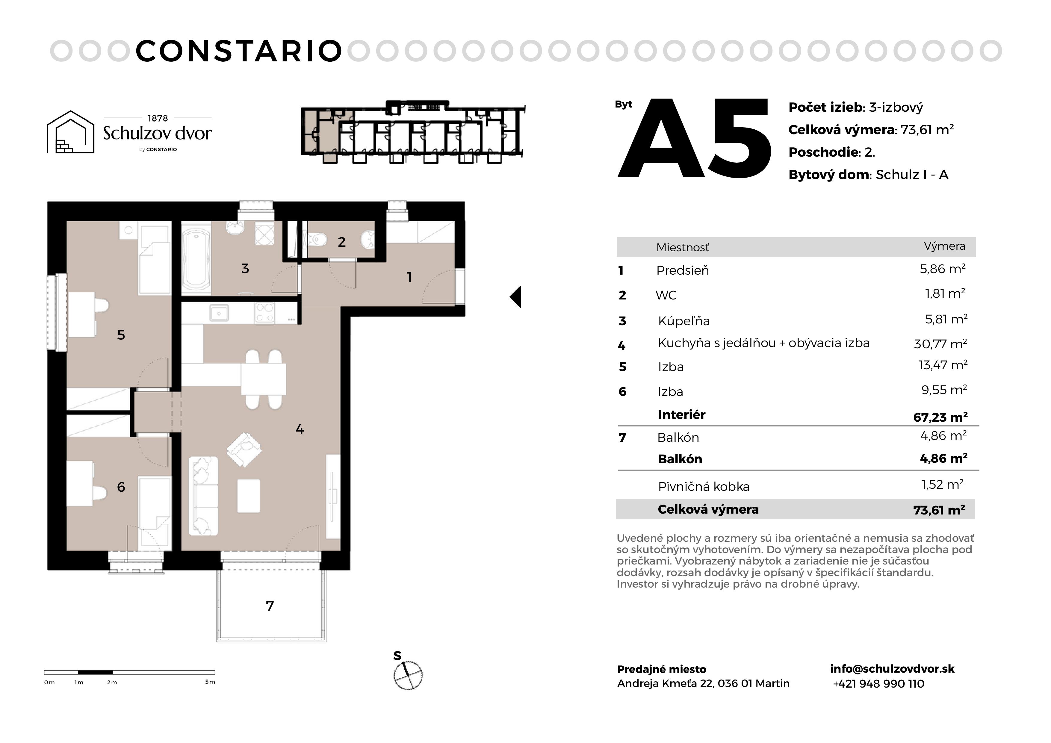 Schulzov Dvor - A5 - Pôdorys