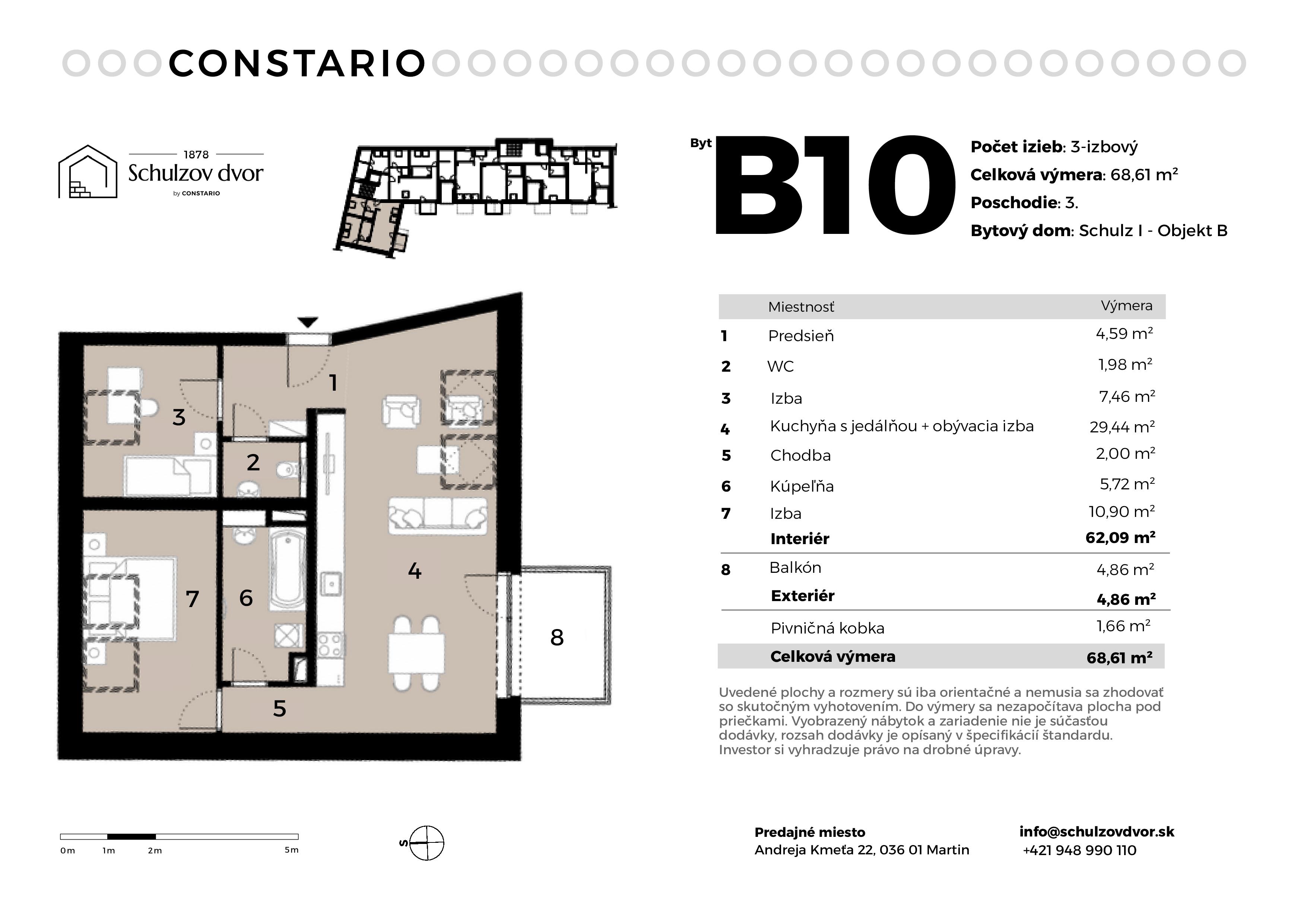 Schulzov Dvor - B10 - Pôdorys