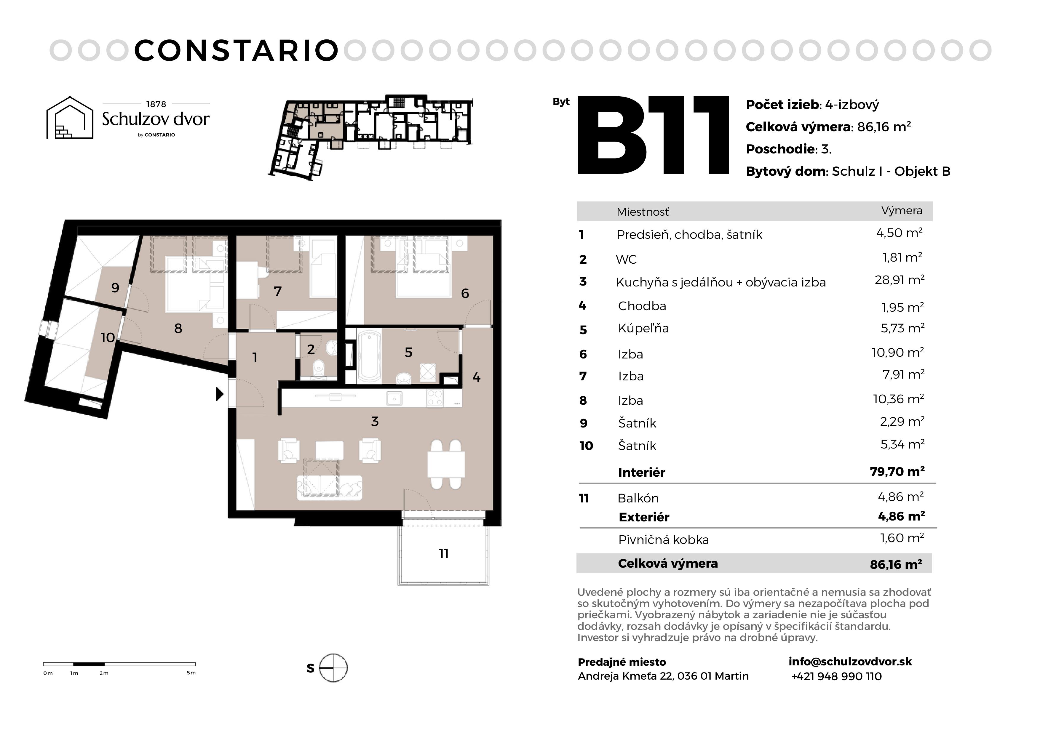 Schulzov Dvor - B11 - Pôdorys