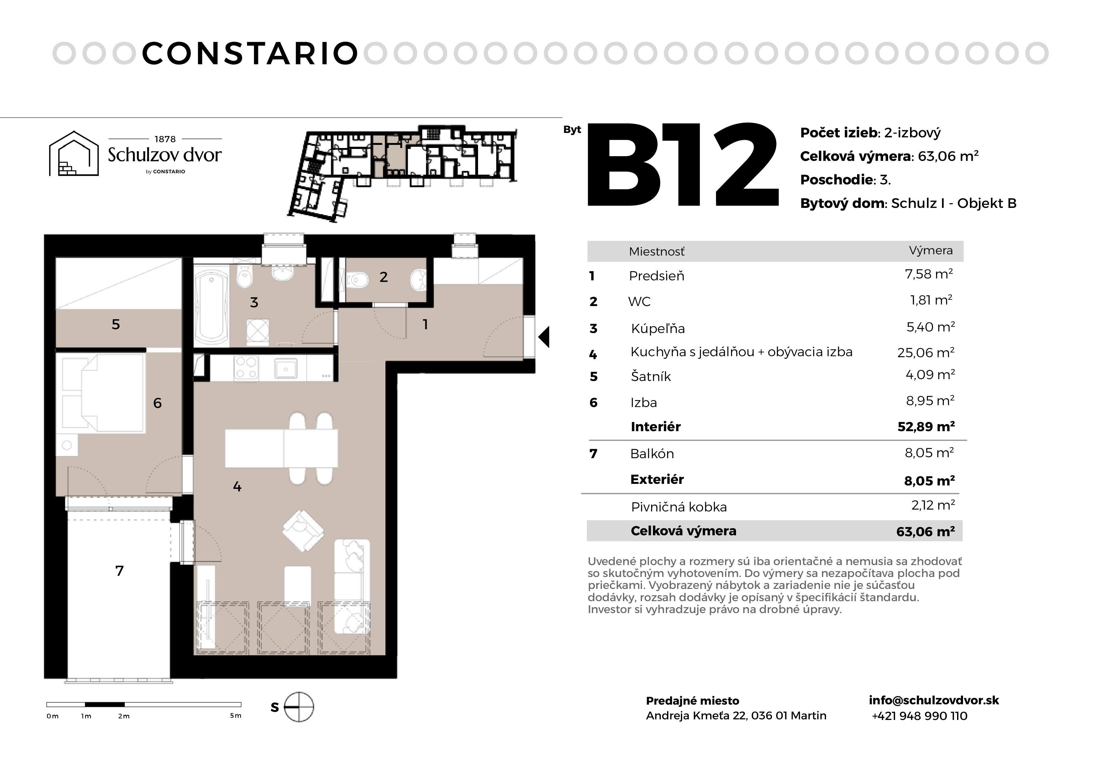 Schulzov Dvor - B12 - Pôdorys