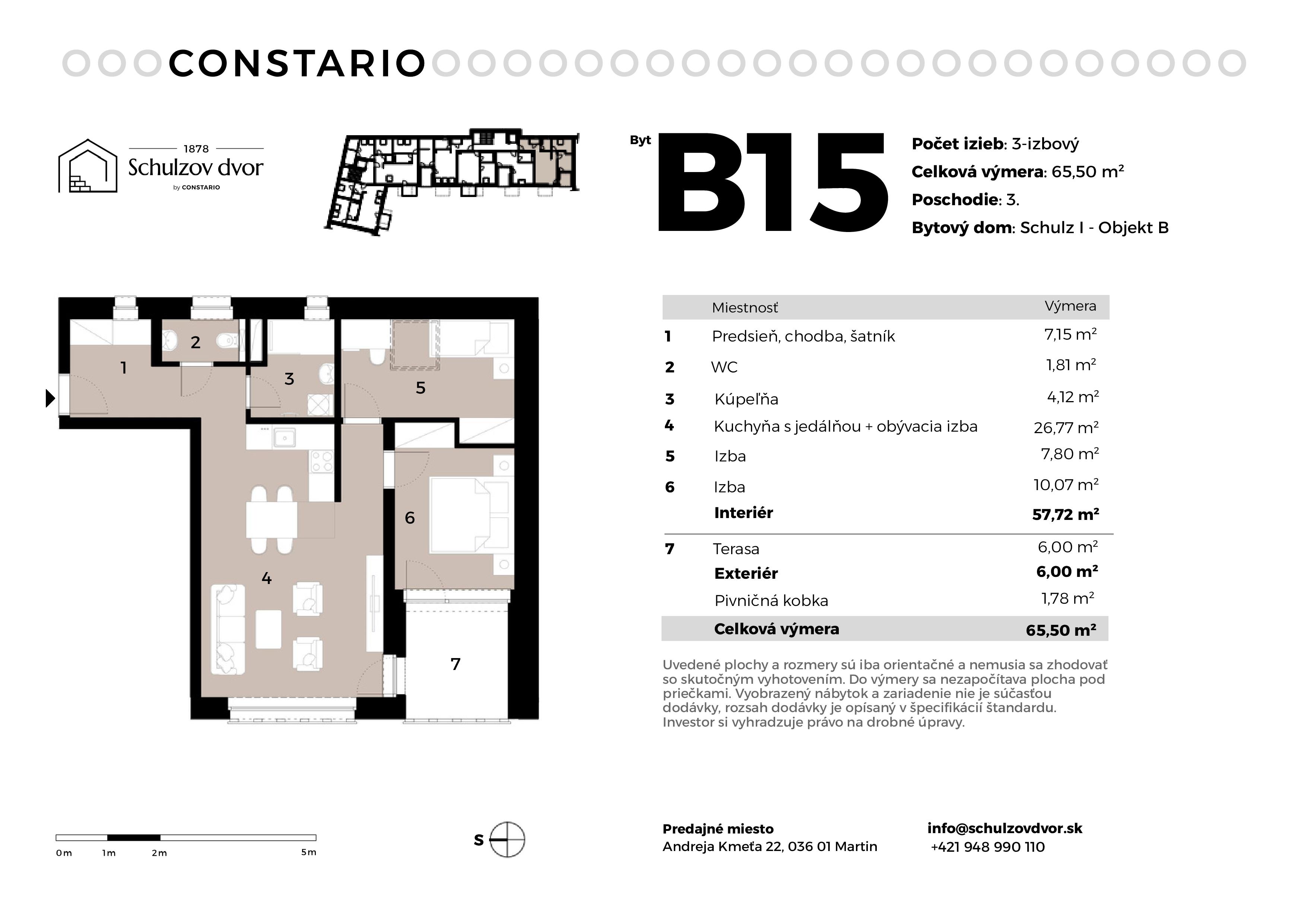 Schulzov Dvor - B15 - Pôdorys