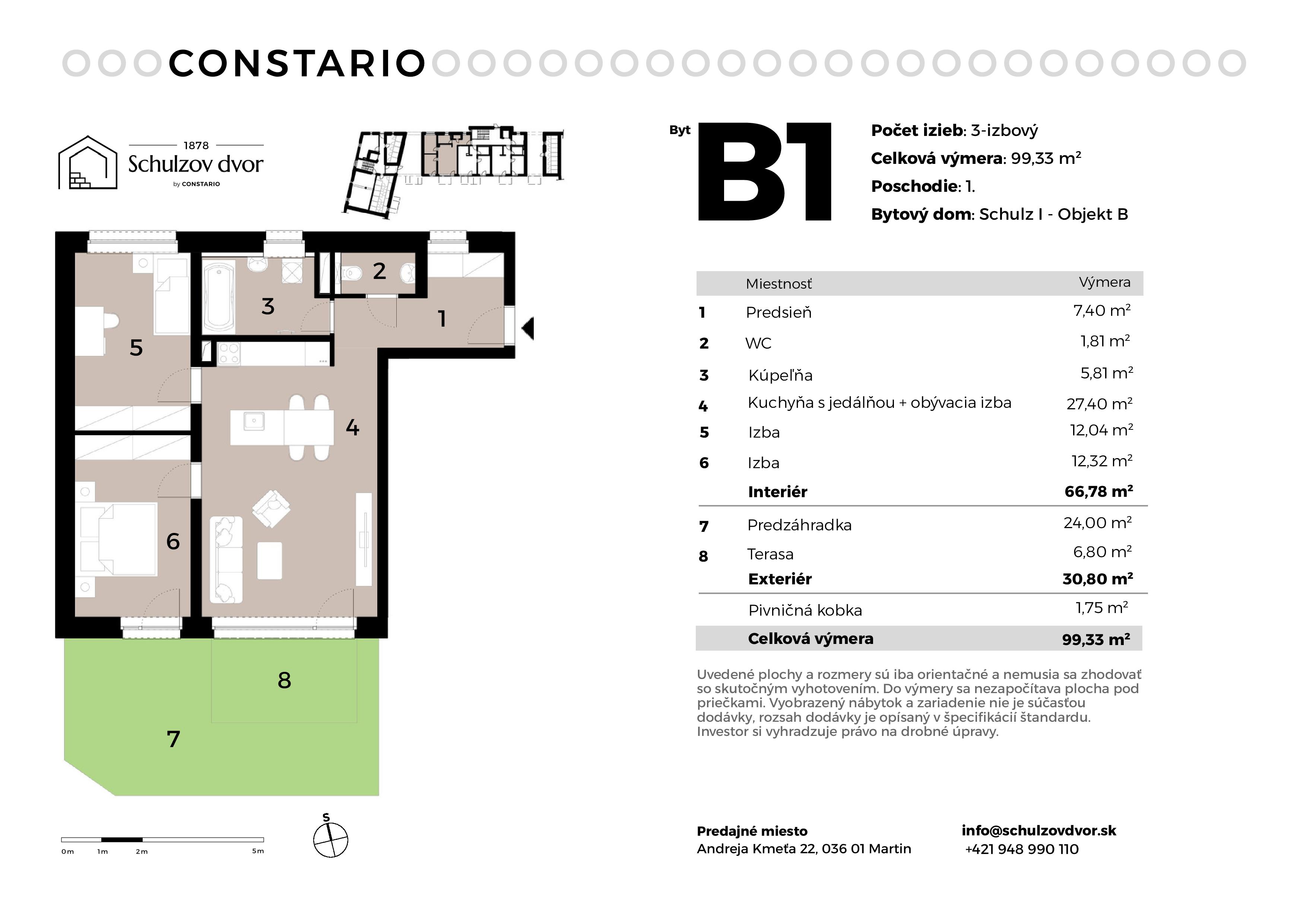 Schulzov Dvor - B1 - Pôdorys