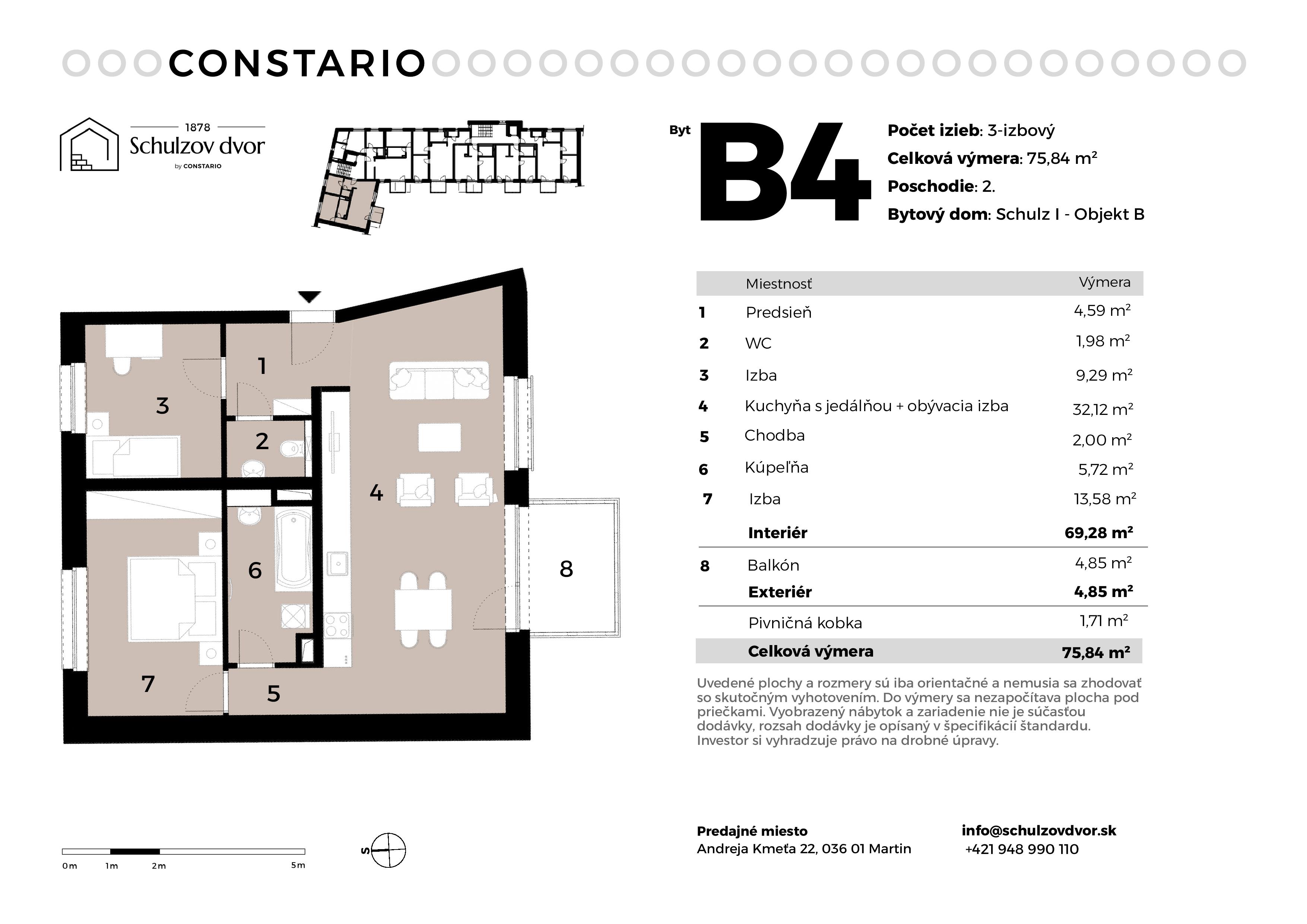 Schulzov Dvor - B4 - Pôdorys