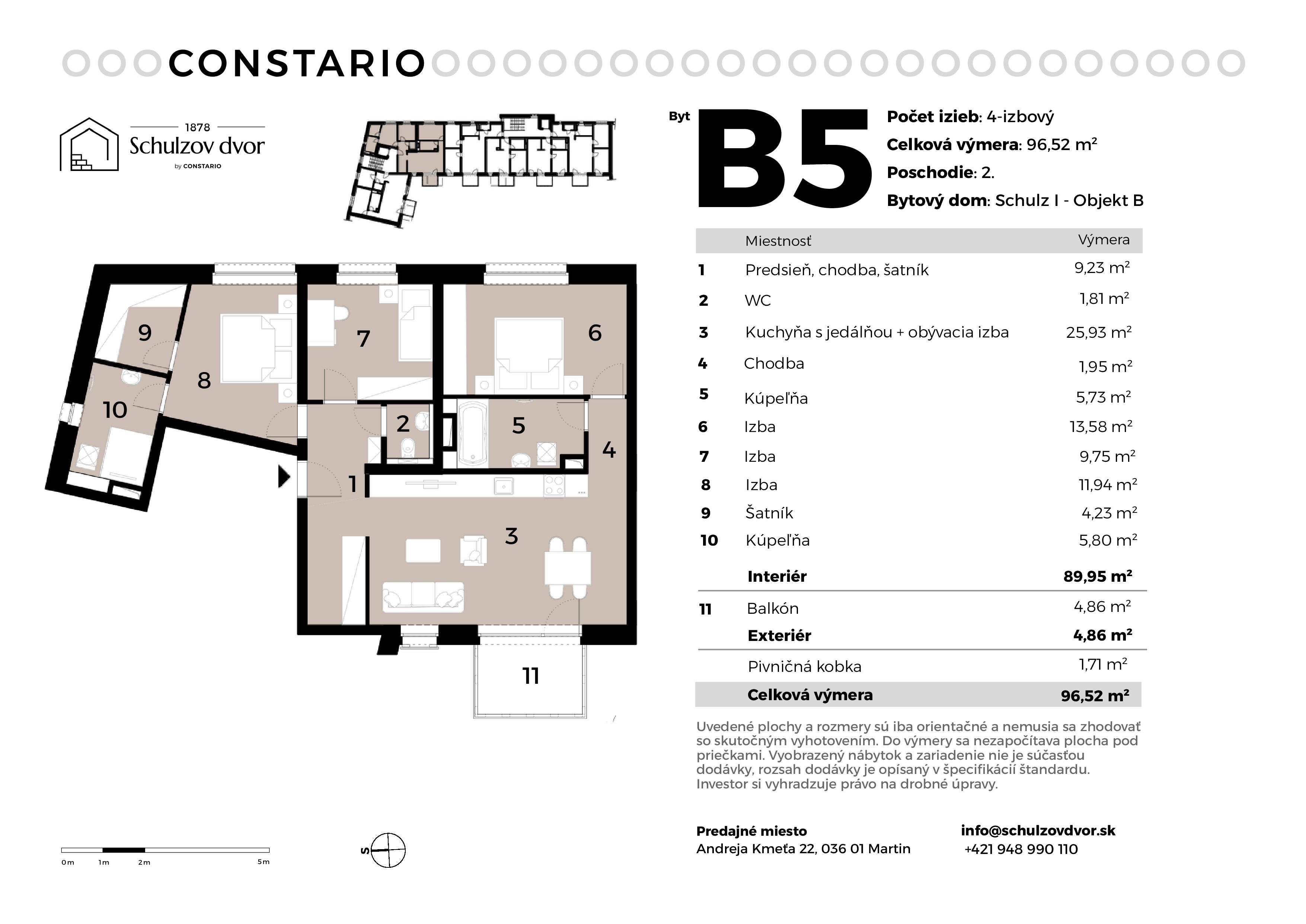 Schulzov Dvor - B5 - Pôdorys
