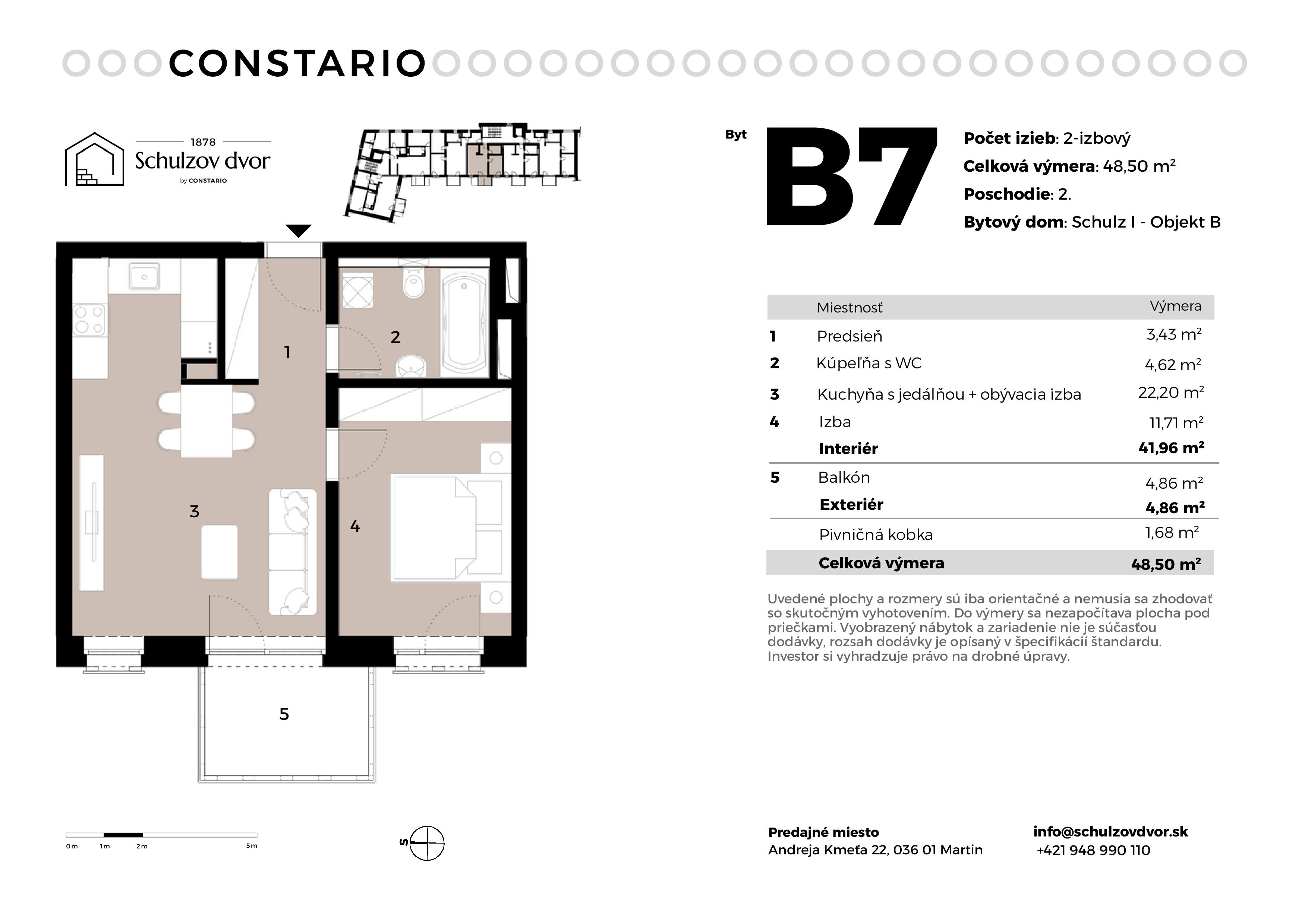 Schulzov Dvor - B7 - Pôdorys