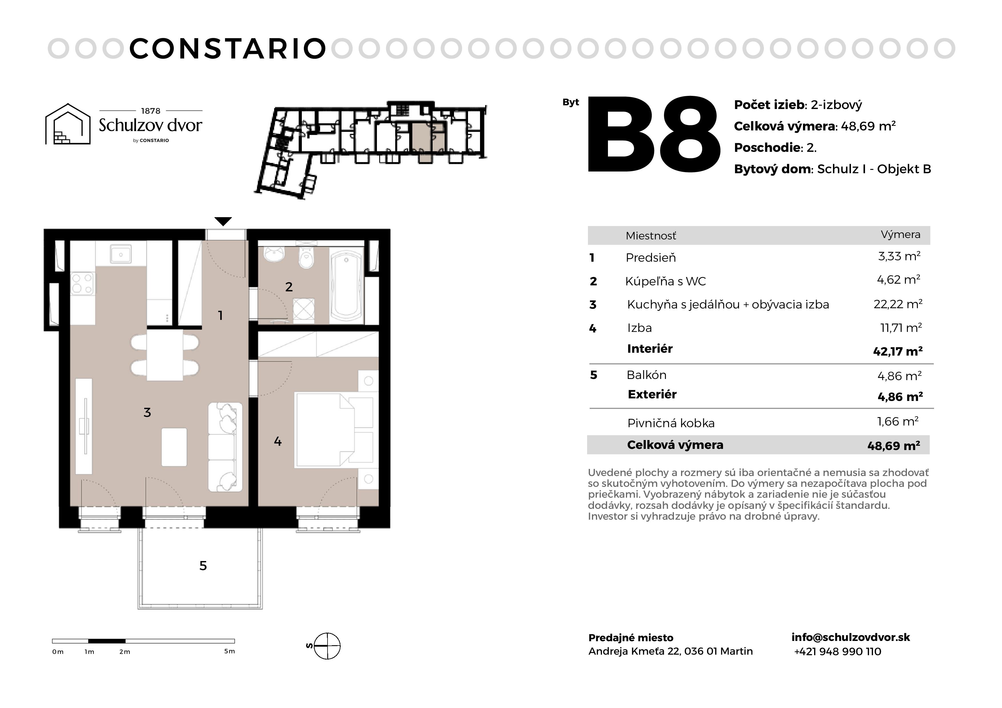Schulzov Dvor - B8 - Pôdorys
