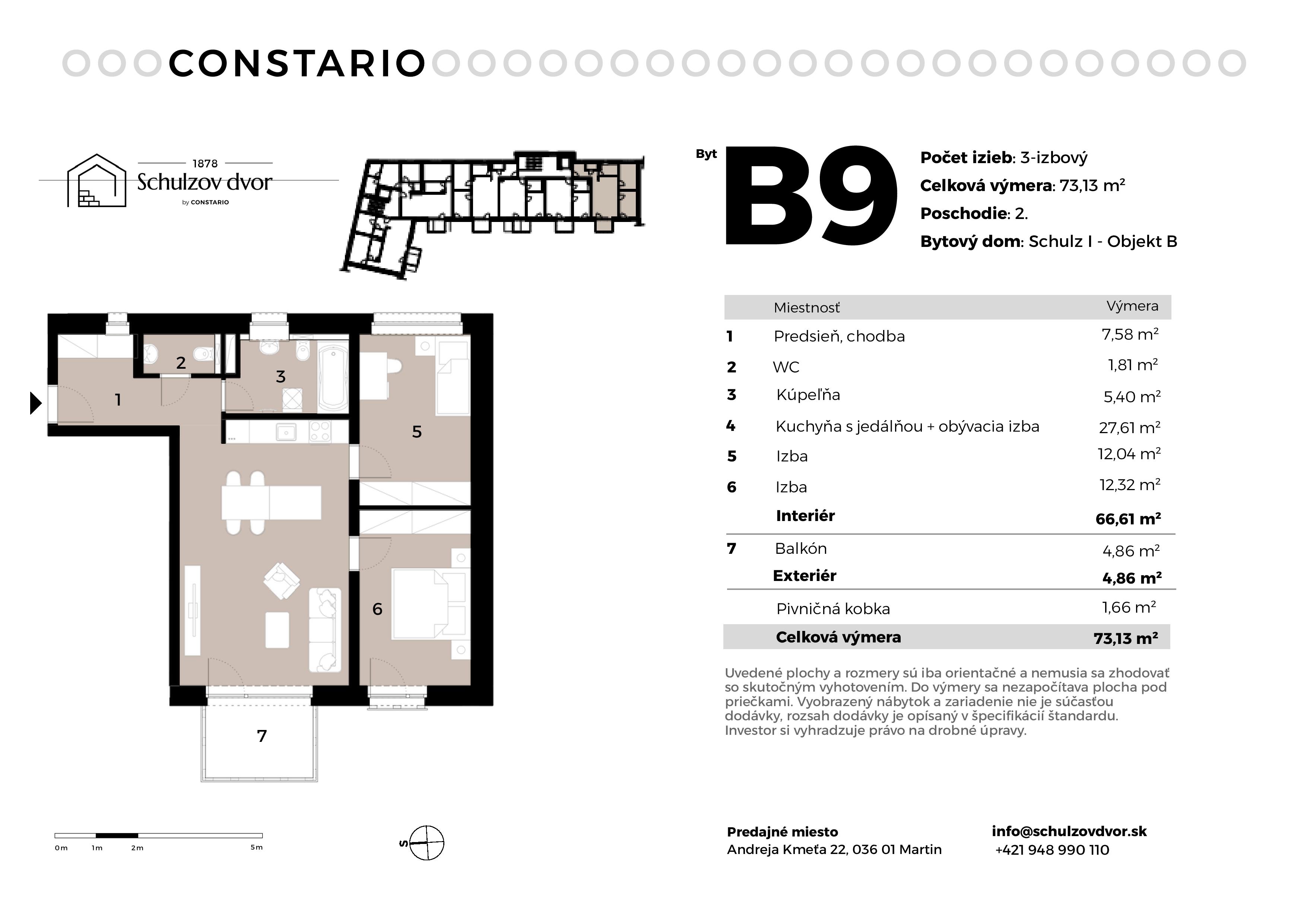 Schulzov Dvor - B9 - Pôdorys