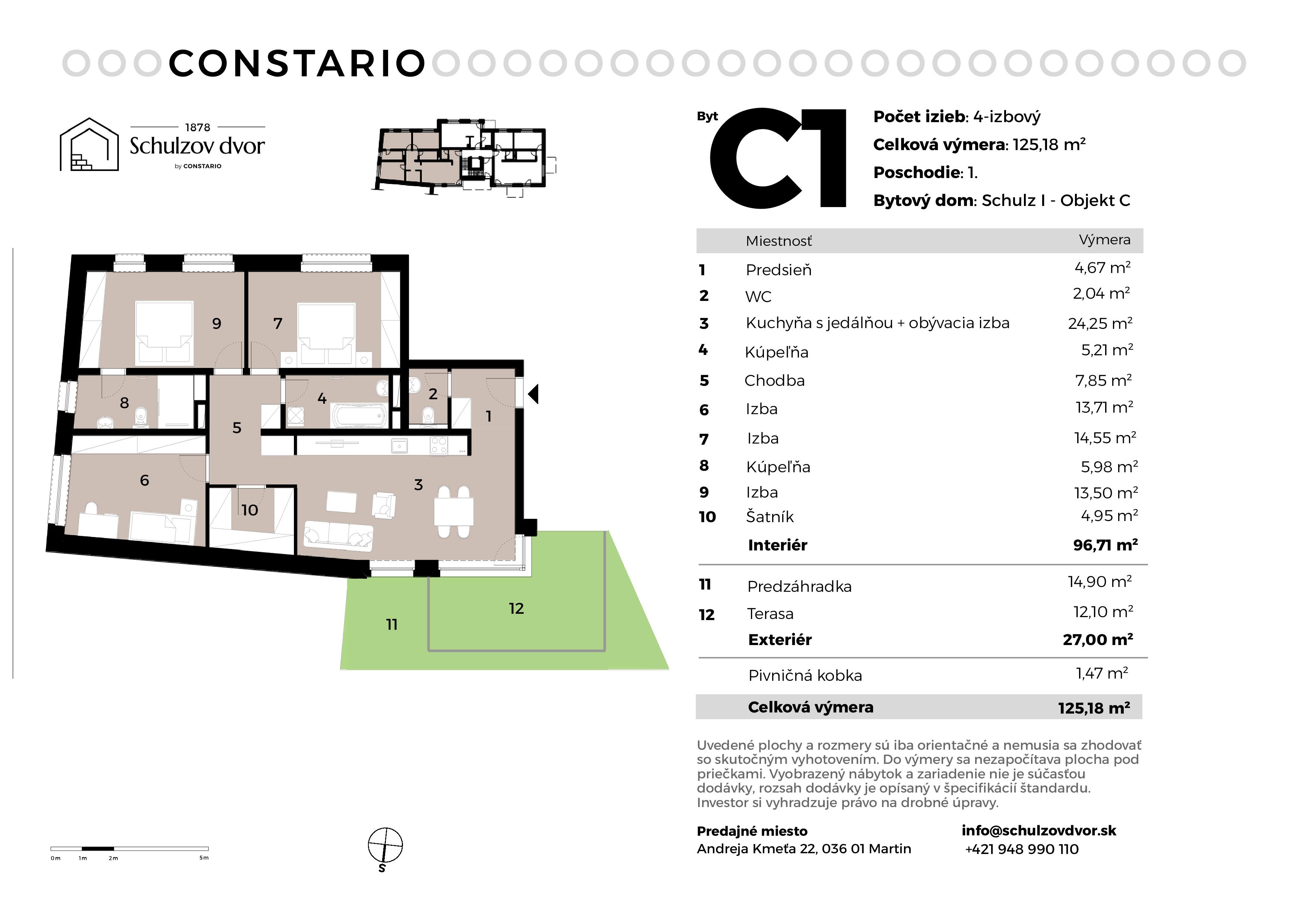 Schulzov Dvor - C1 - Pôdorys